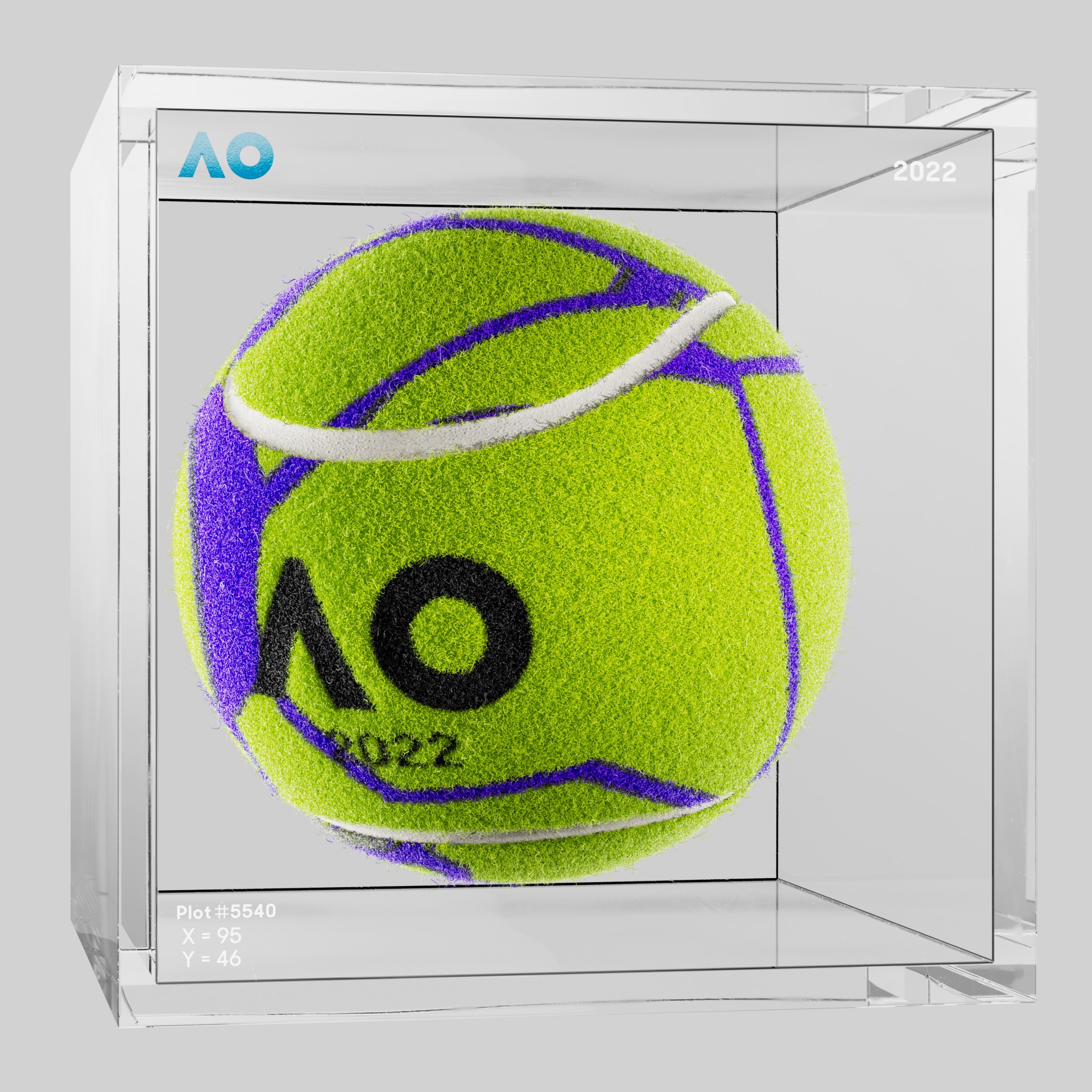 The Australian Open - The Australian Open Art Ball - AO Art Ball #5298 - NFT # 5298