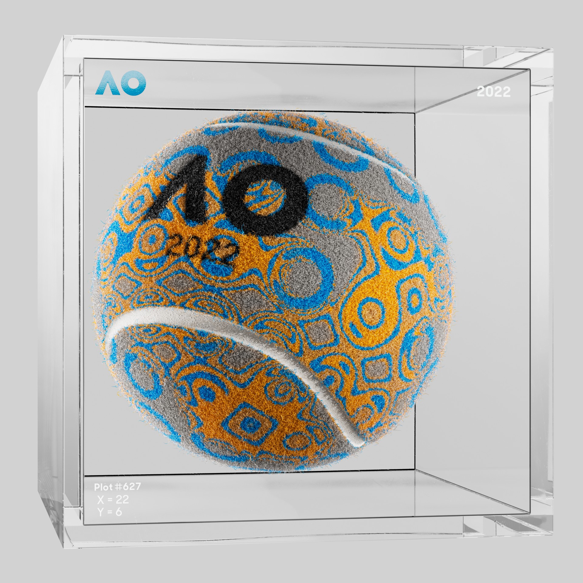 The Australian Open - The Australian Open Art Ball - AO Art Ball #5299 - NFT # 5299