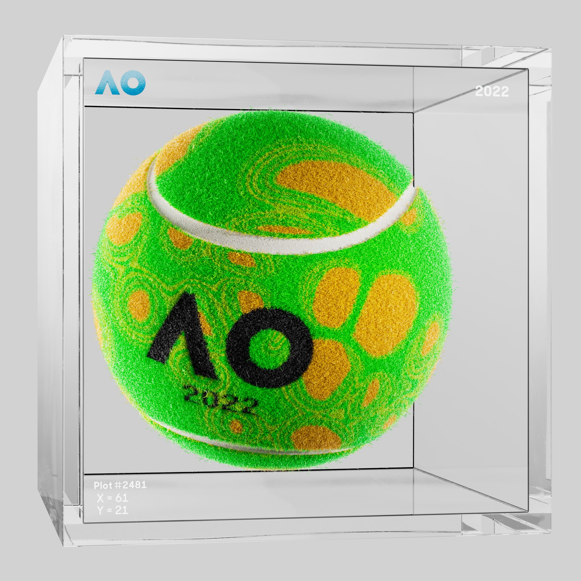 The Australian Open - The Australian Open Art Ball - AO Art Ball #53 - NFT # 53