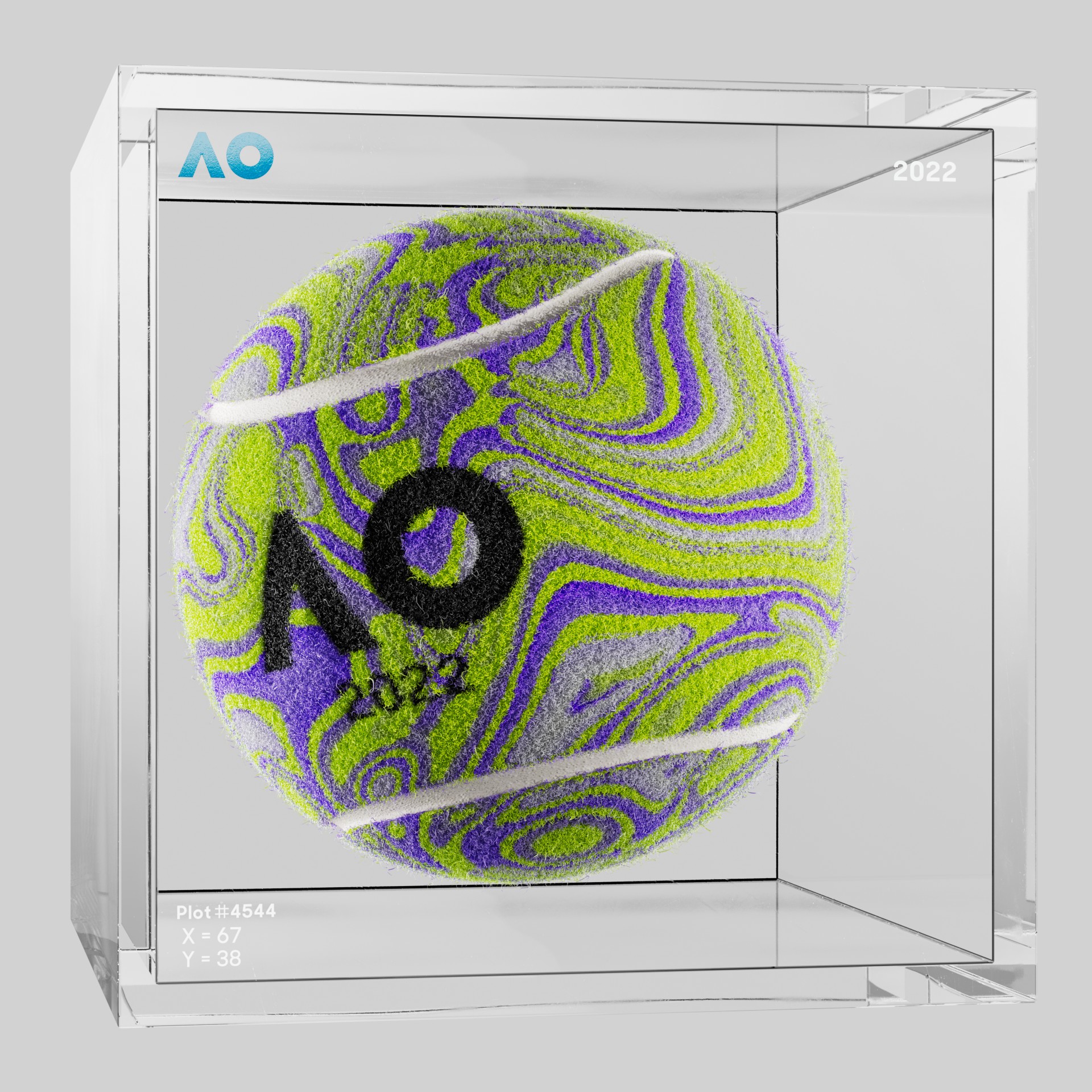 The Australian Open - The Australian Open Art Ball - AO Art Ball #530 - NFT # 530