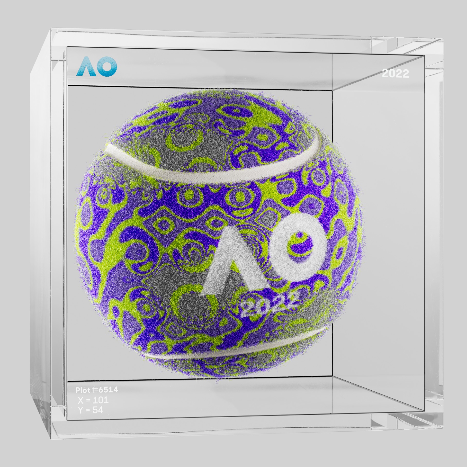 The Australian Open - The Australian Open Art Ball - AO Art Ball #5300 - NFT # 5300