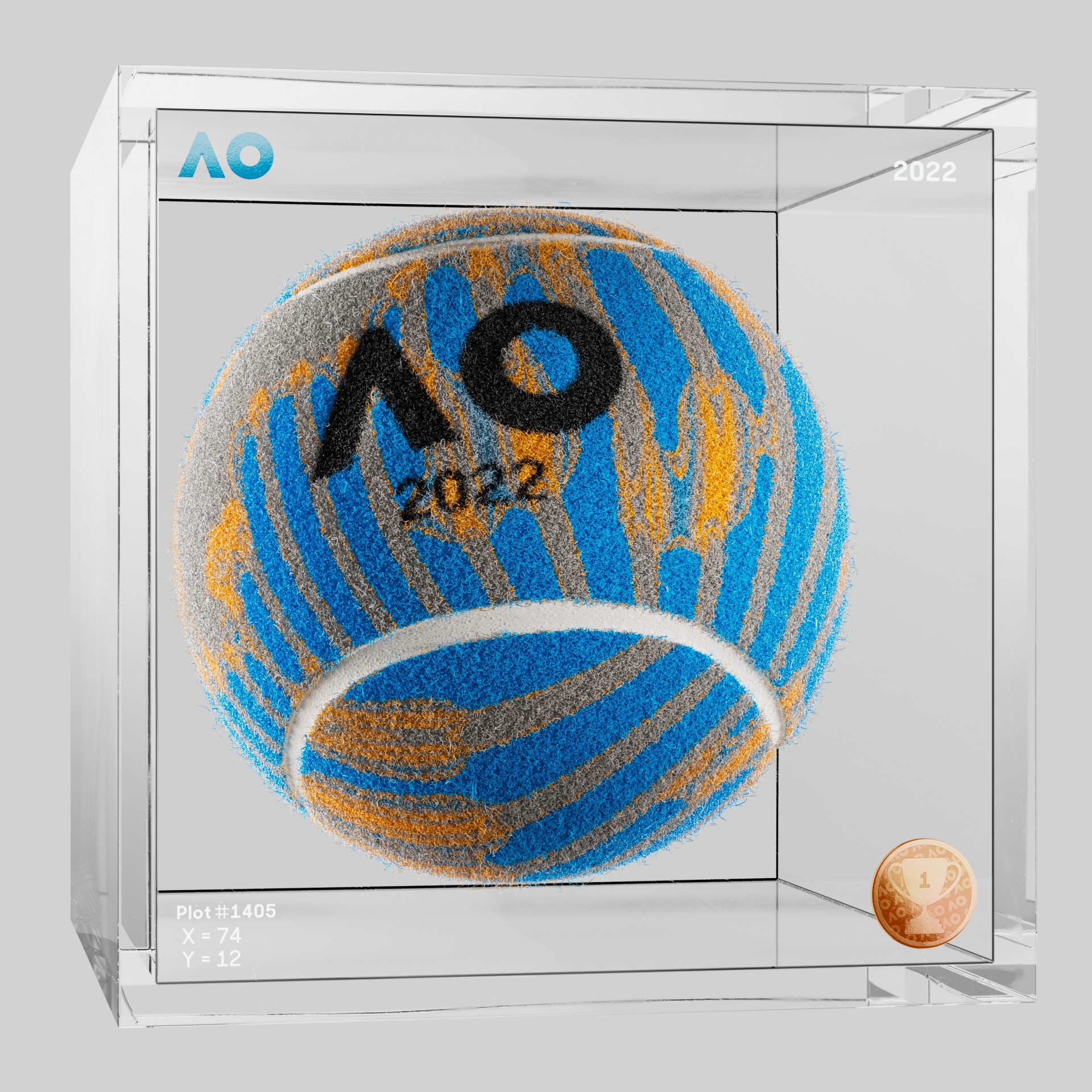 The Australian Open - The Australian Open Art Ball - AO Art Ball #5302 - NFT # 5302