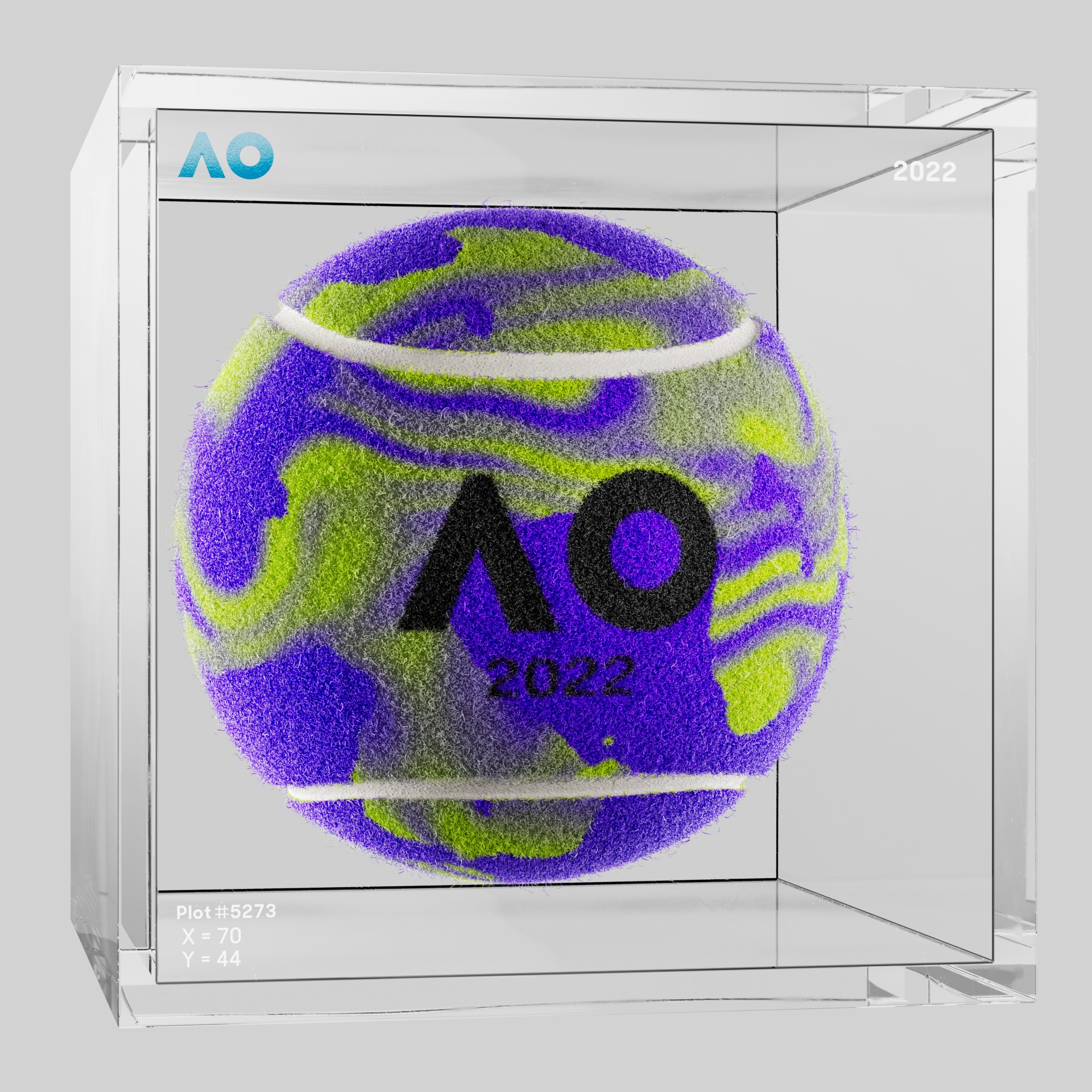 The Australian Open - The Australian Open Art Ball - AO Art Ball #5304 - NFT # 5304