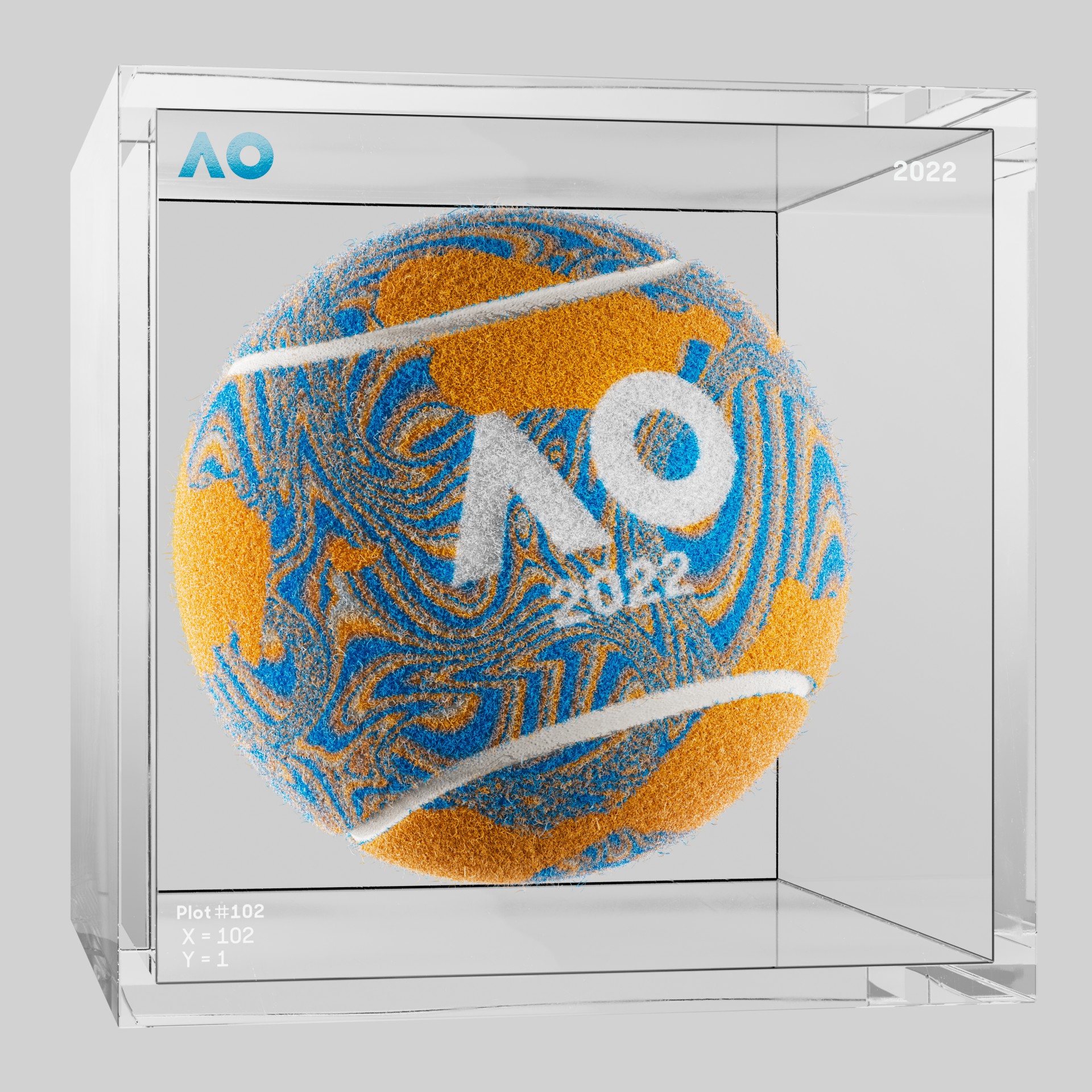 The Australian Open - The Australian Open Art Ball - AO Art Ball #5310 - NFT # 5310