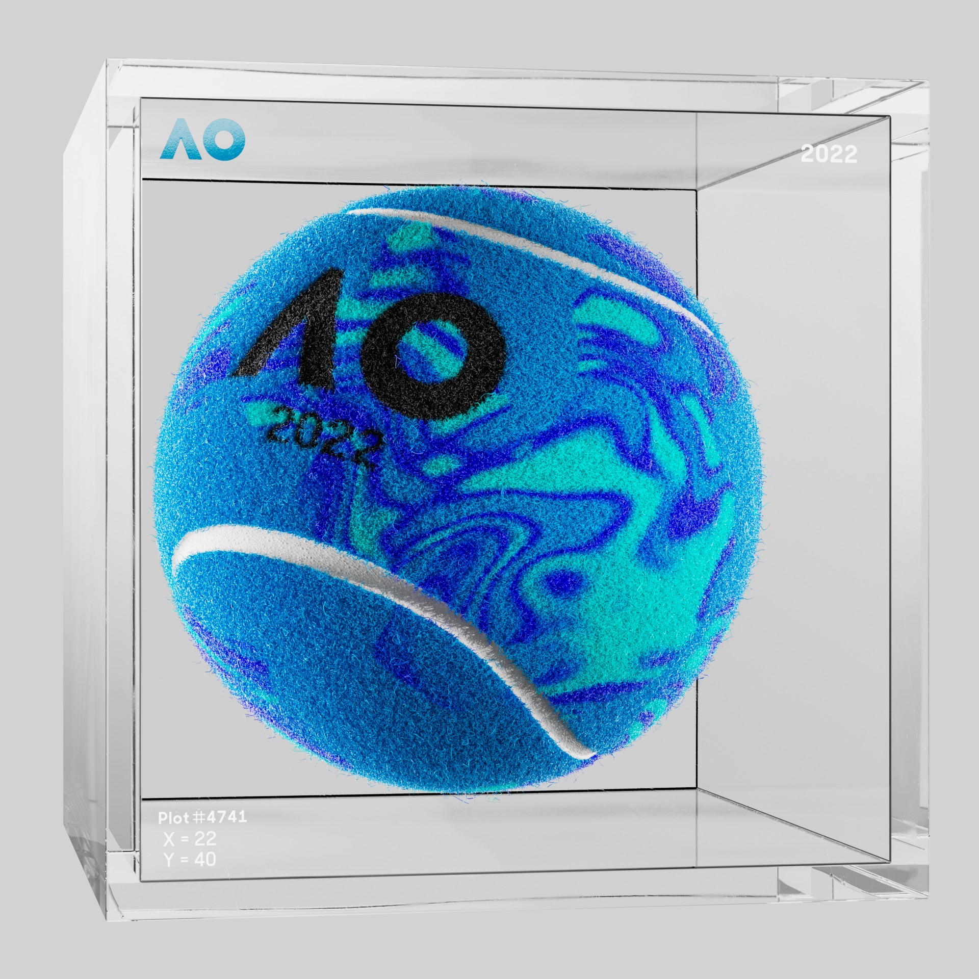 The Australian Open - The Australian Open Art Ball - AO Art Ball #5312 - NFT # 5312