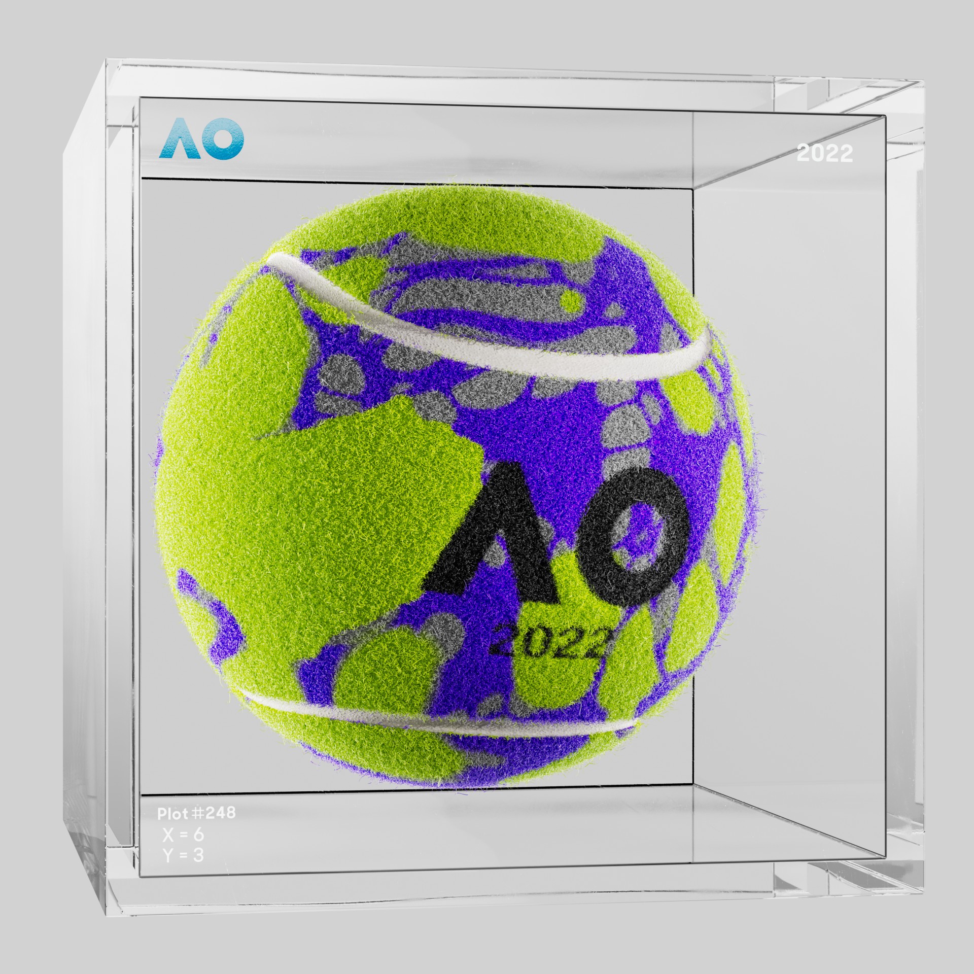 The Australian Open - The Australian Open Art Ball - AO Art Ball #5319 - NFT # 5319