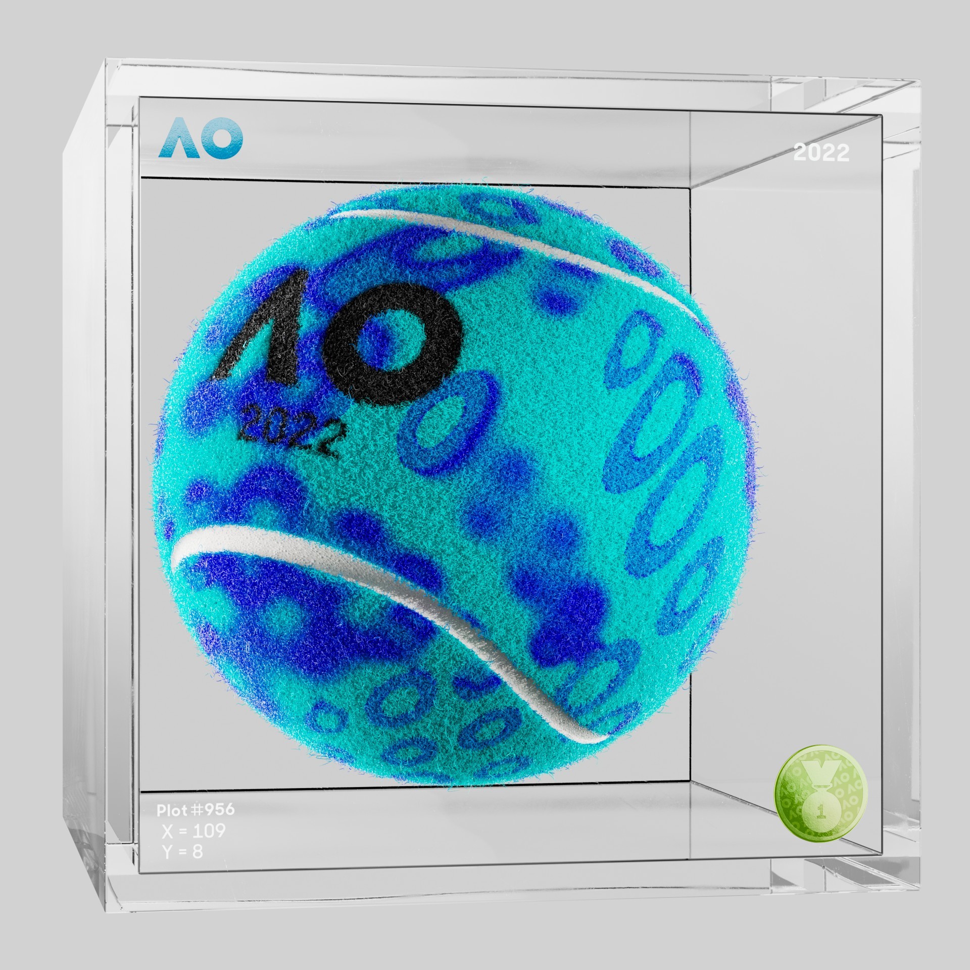 The Australian Open - The Australian Open Art Ball - AO Art Ball #5325 - NFT # 5325