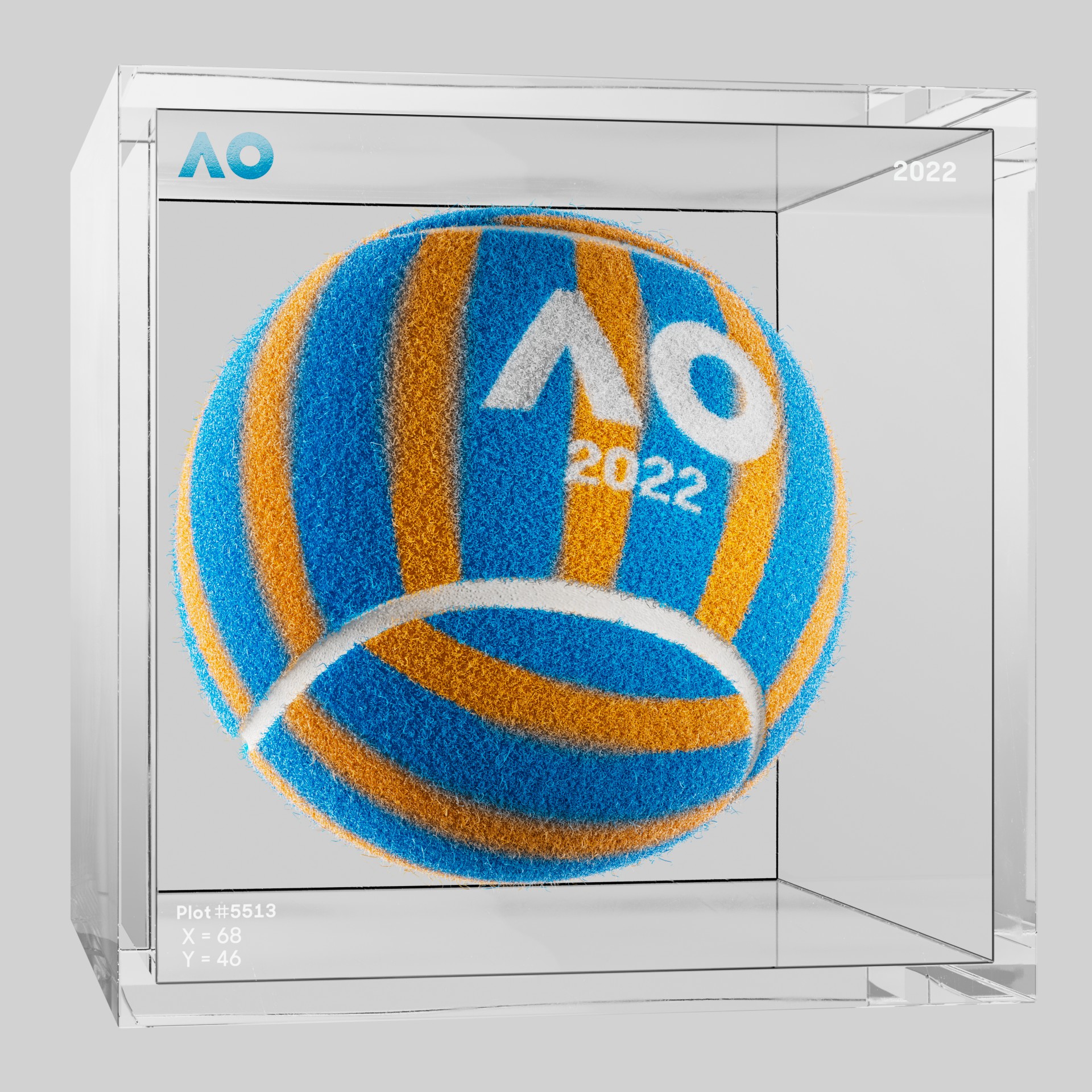 The Australian Open - The Australian Open Art Ball - AO Art Ball #5327 - NFT # 5327