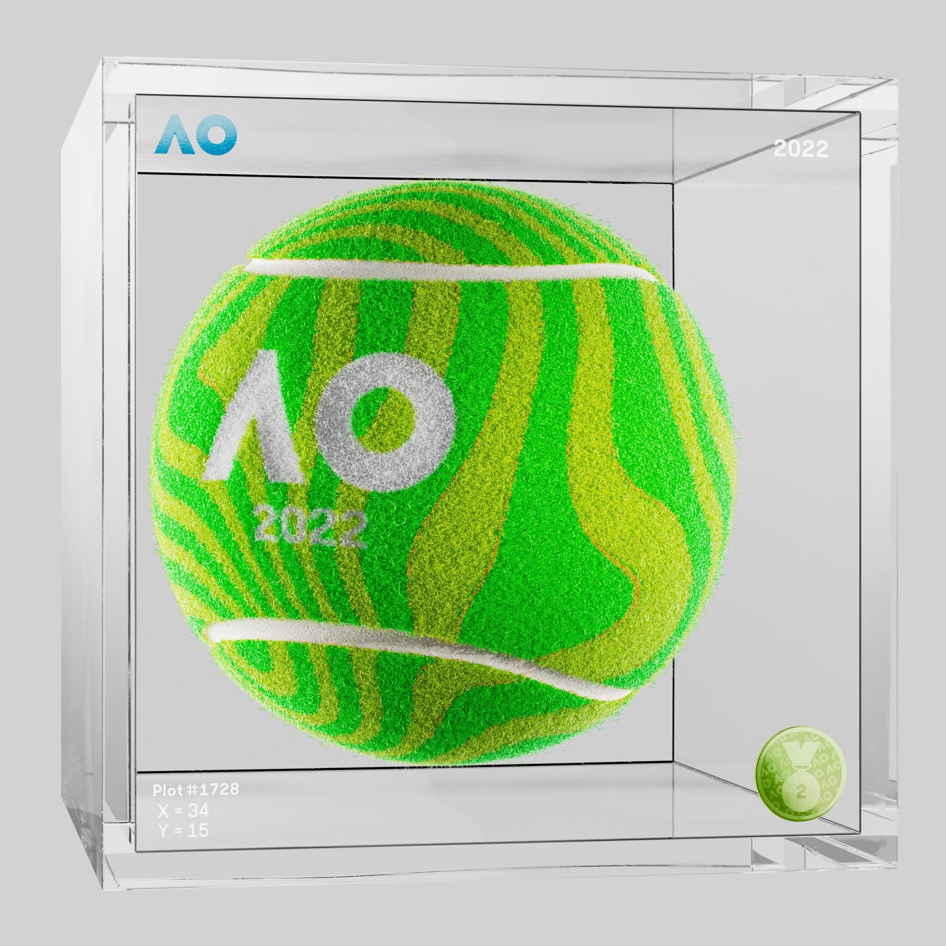 The Australian Open - The Australian Open Art Ball - AO Art Ball #533 - NFT # 533