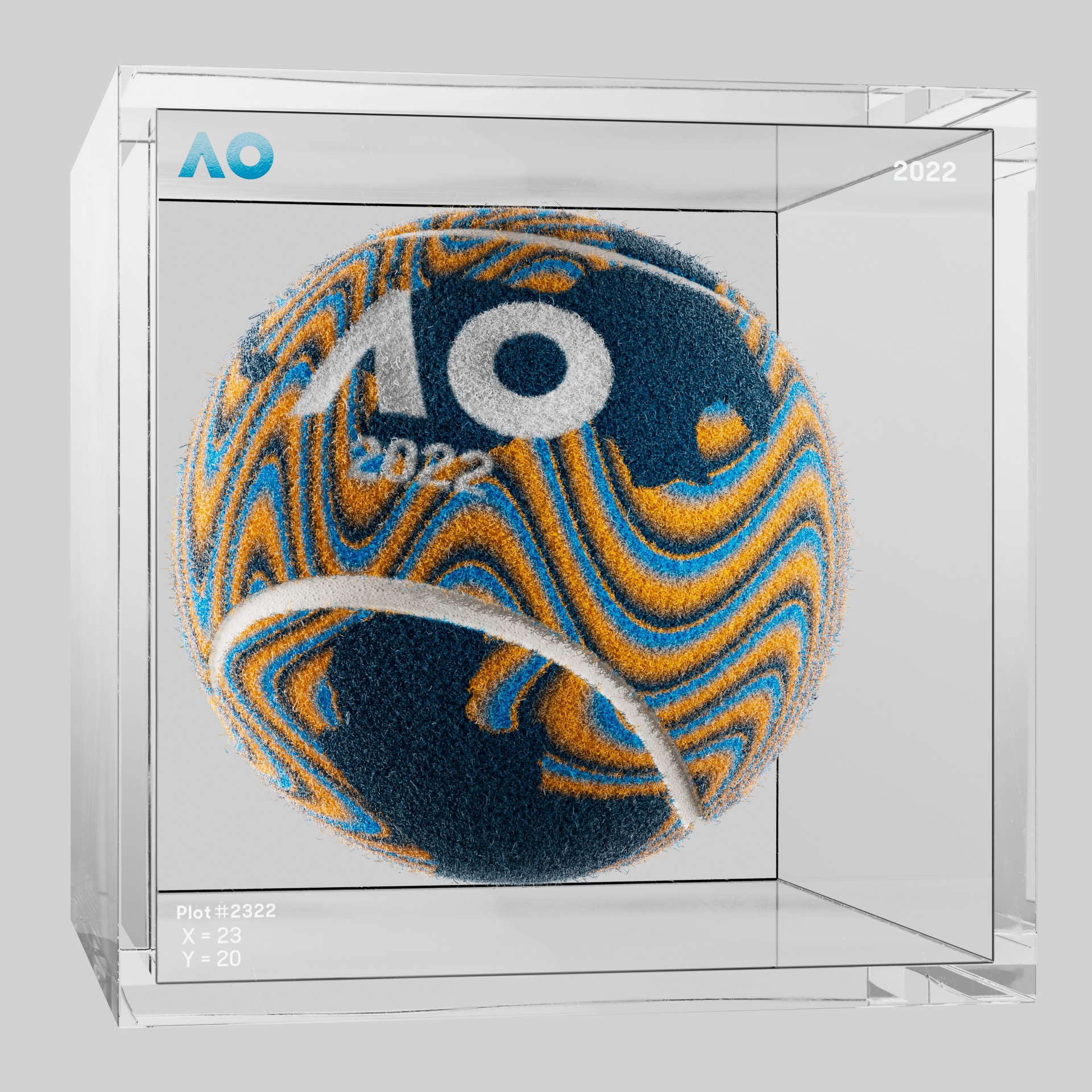 The Australian Open - The Australian Open Art Ball - AO Art Ball #5332 - NFT # 5332