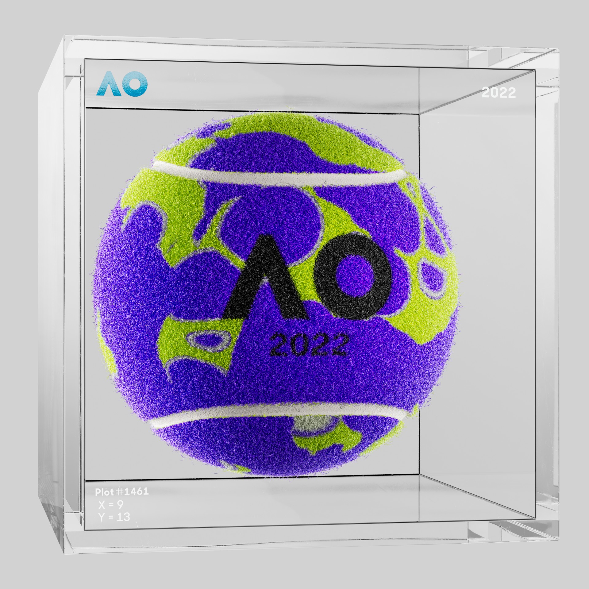 The Australian Open - The Australian Open Art Ball - AO Art Ball #5333 - NFT # 5333