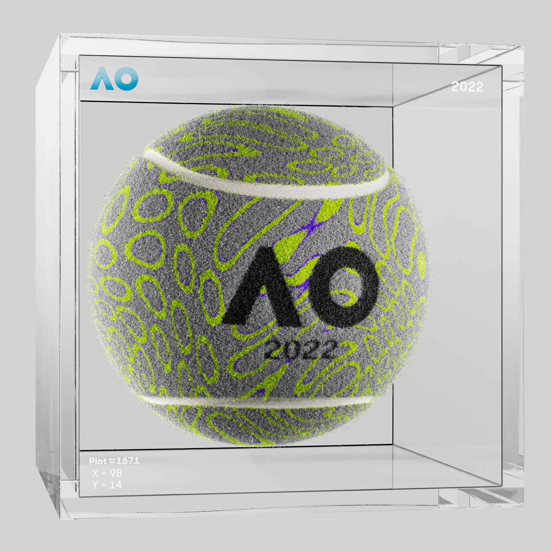 The Australian Open - The Australian Open Art Ball - AO Art Ball #5334 - NFT # 5334