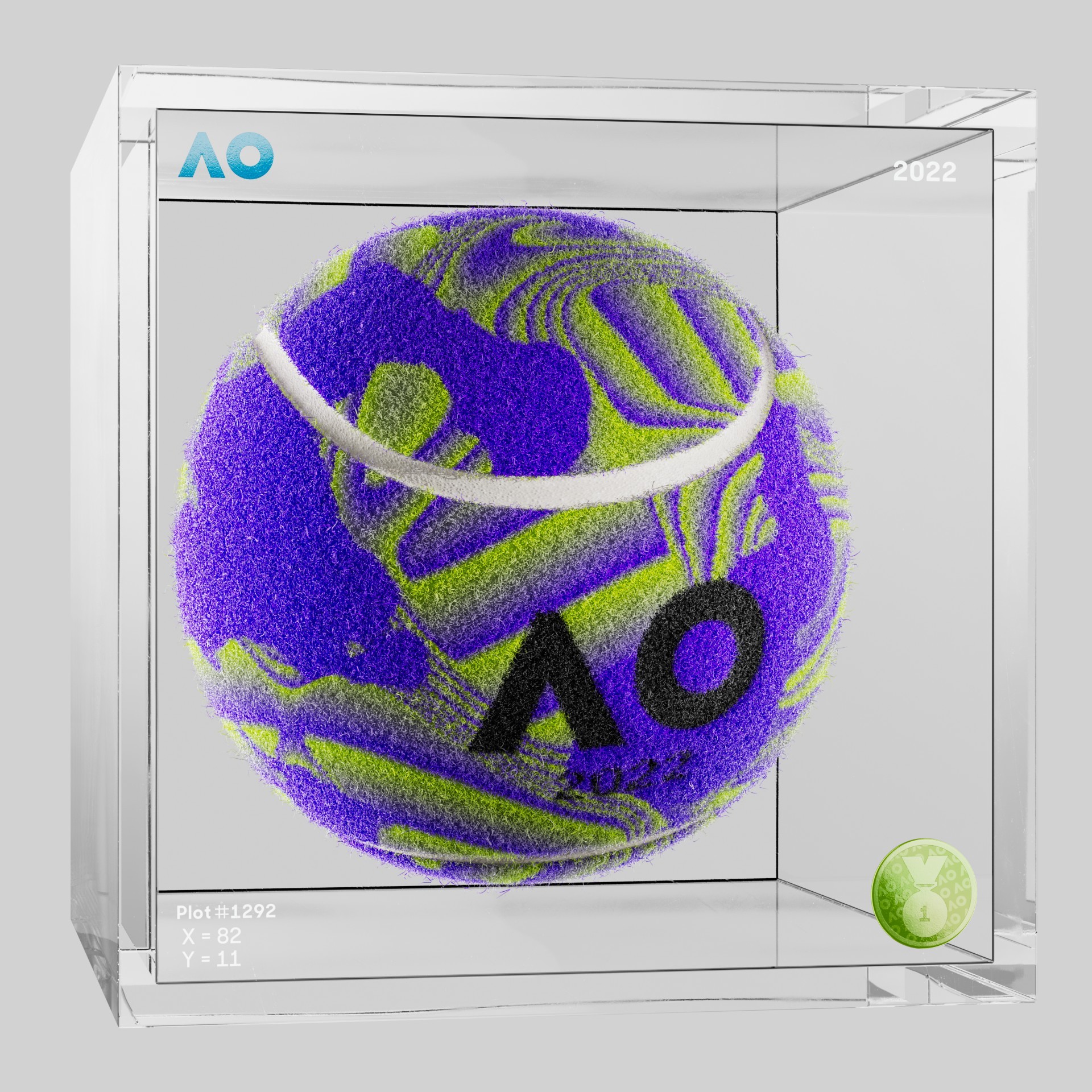 The Australian Open - The Australian Open Art Ball - AO Art Ball #5335 - NFT # 5335