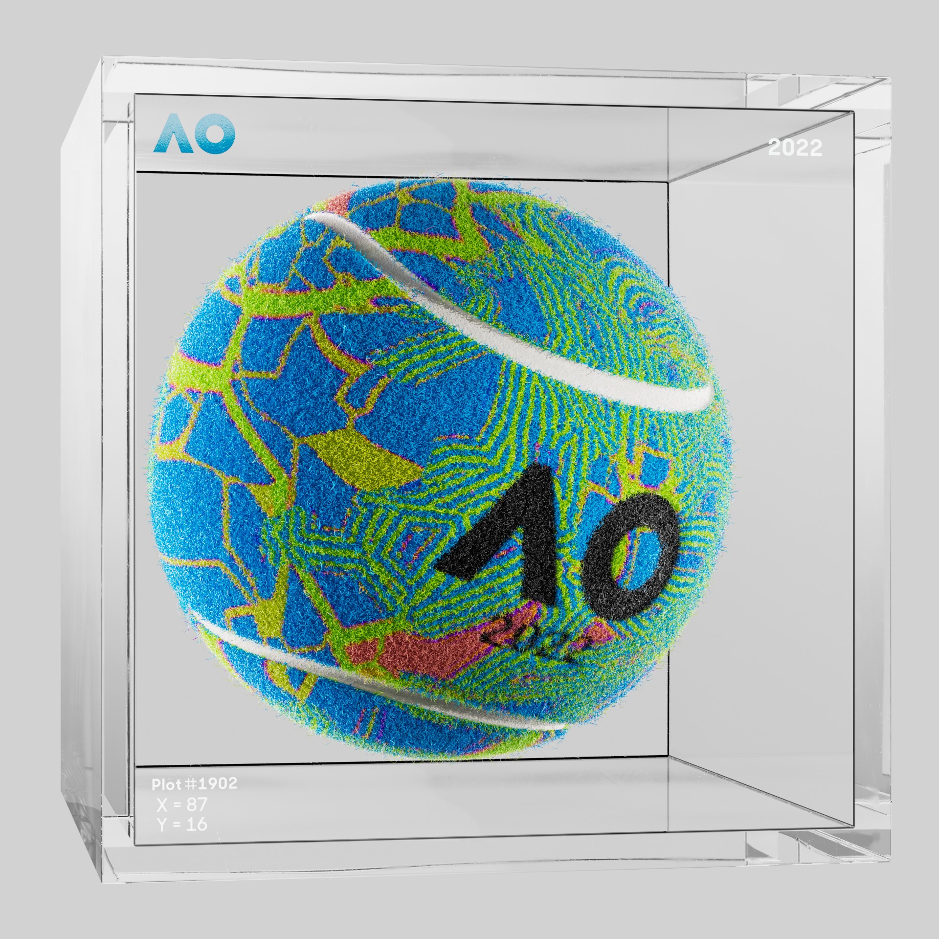 The Australian Open - The Australian Open Art Ball - AO Art Ball #5336 - NFT # 5336