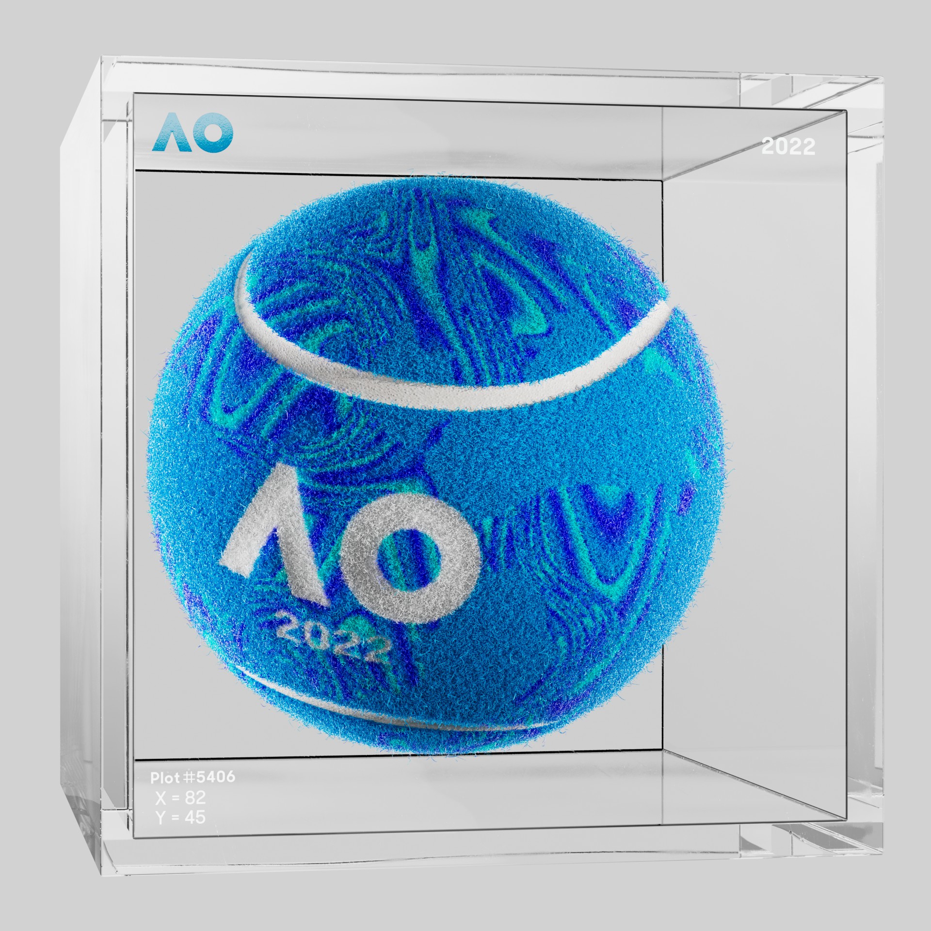 The Australian Open - The Australian Open Art Ball - AO Art Ball #5337 - NFT # 5337