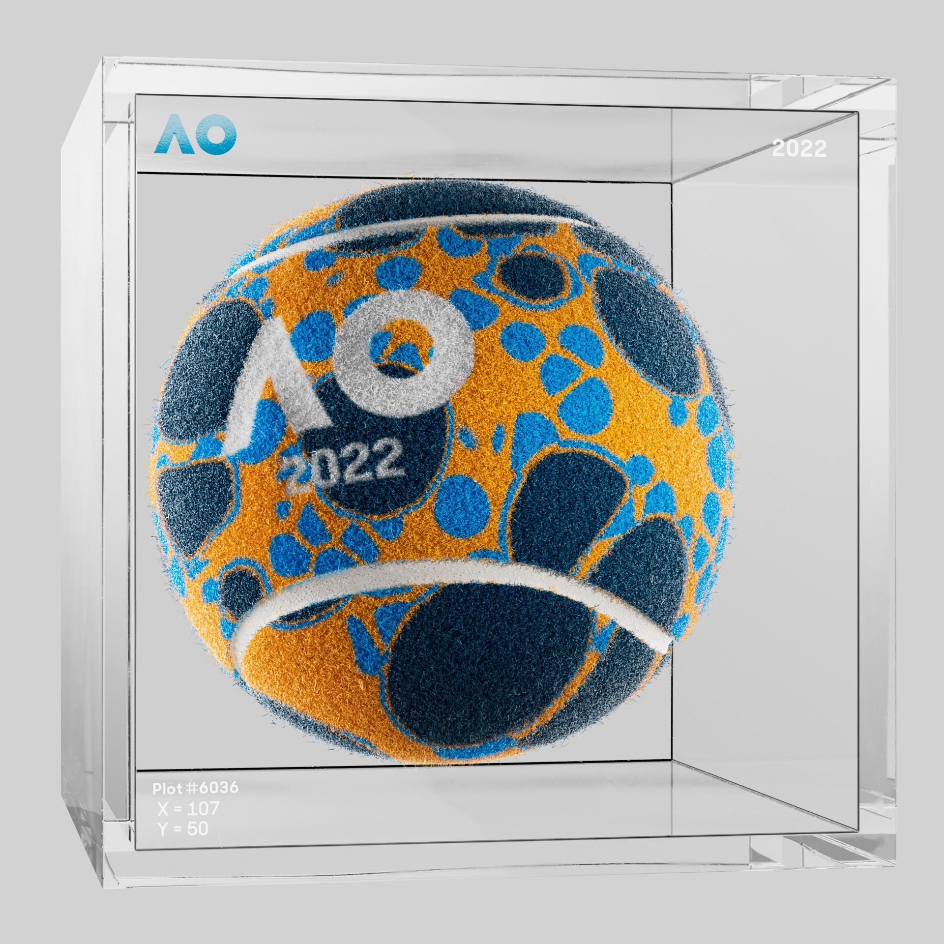 The Australian Open - The Australian Open Art Ball - AO Art Ball #5338 - NFT # 5338