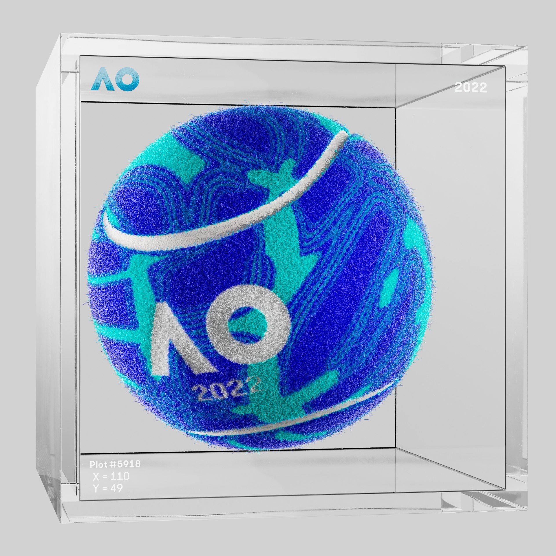 The Australian Open - The Australian Open Art Ball - AO Art Ball #5339 - NFT # 5339