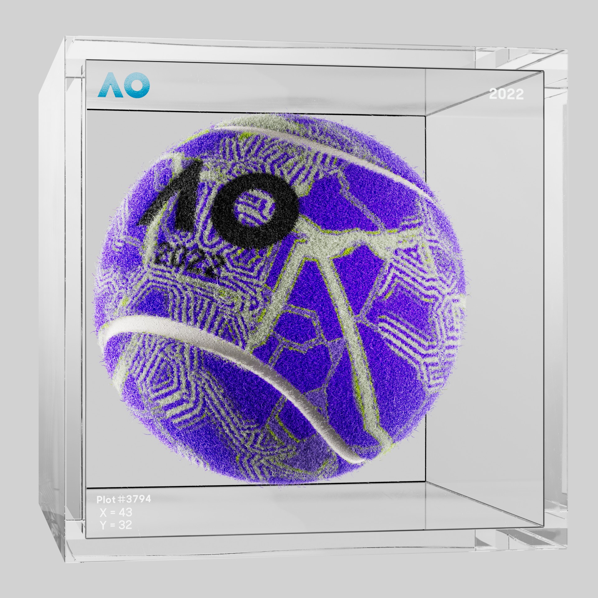 The Australian Open - The Australian Open Art Ball - AO Art Ball #5341 - NFT # 5341