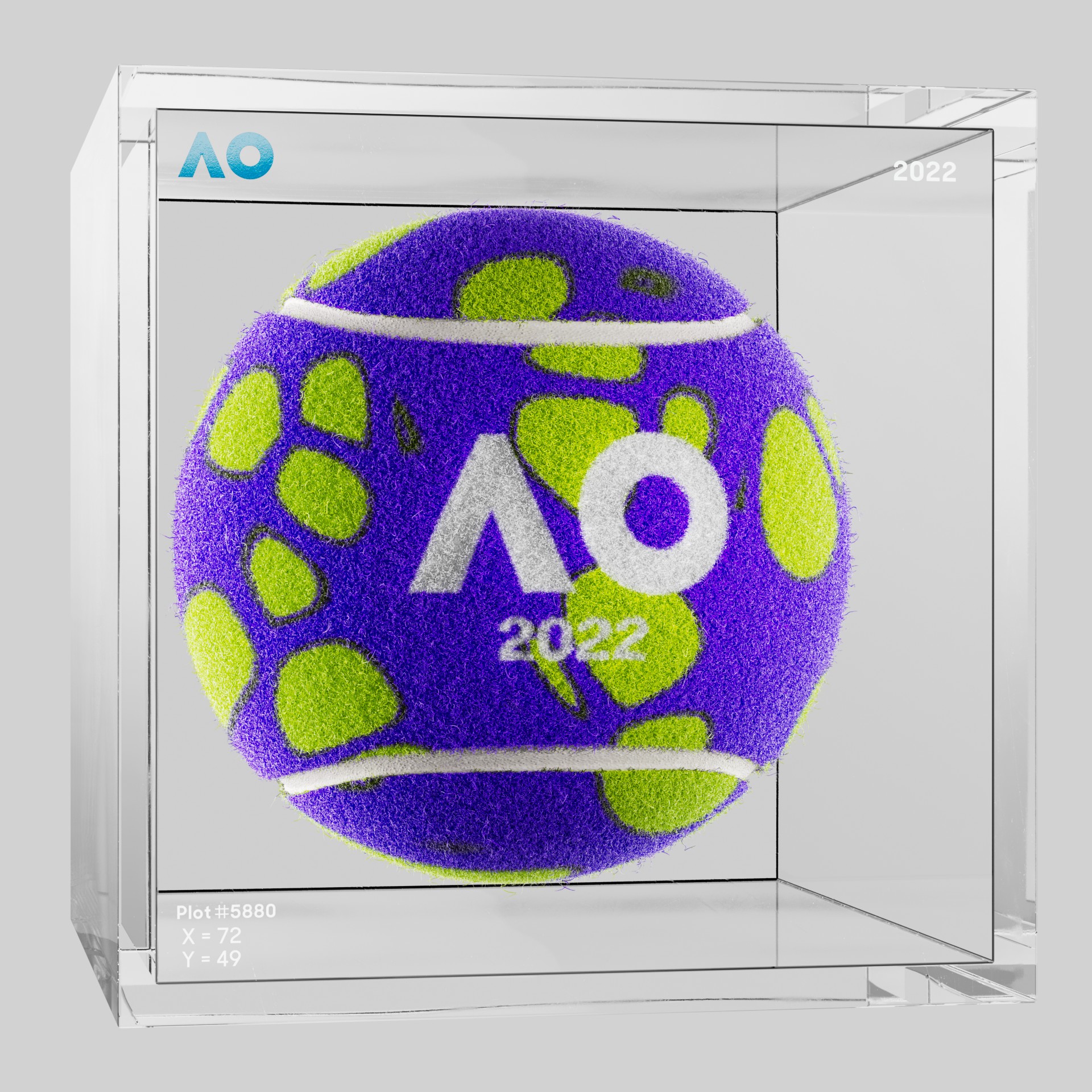 The Australian Open - The Australian Open Art Ball - AO Art Ball #5343 - NFT # 5343
