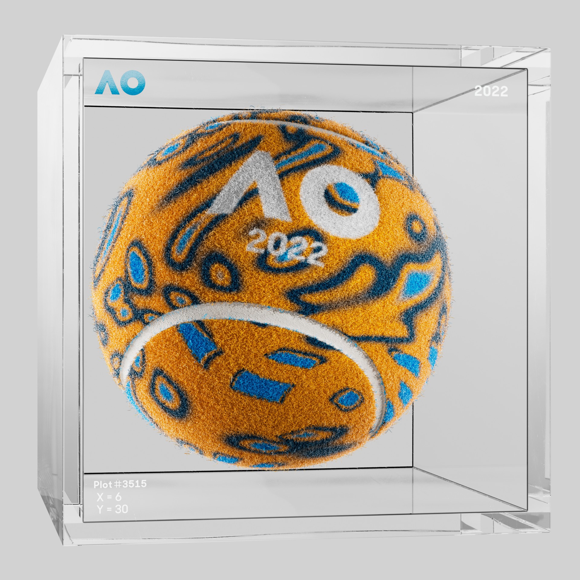 The Australian Open - The Australian Open Art Ball - AO Art Ball #5344 - NFT # 5344