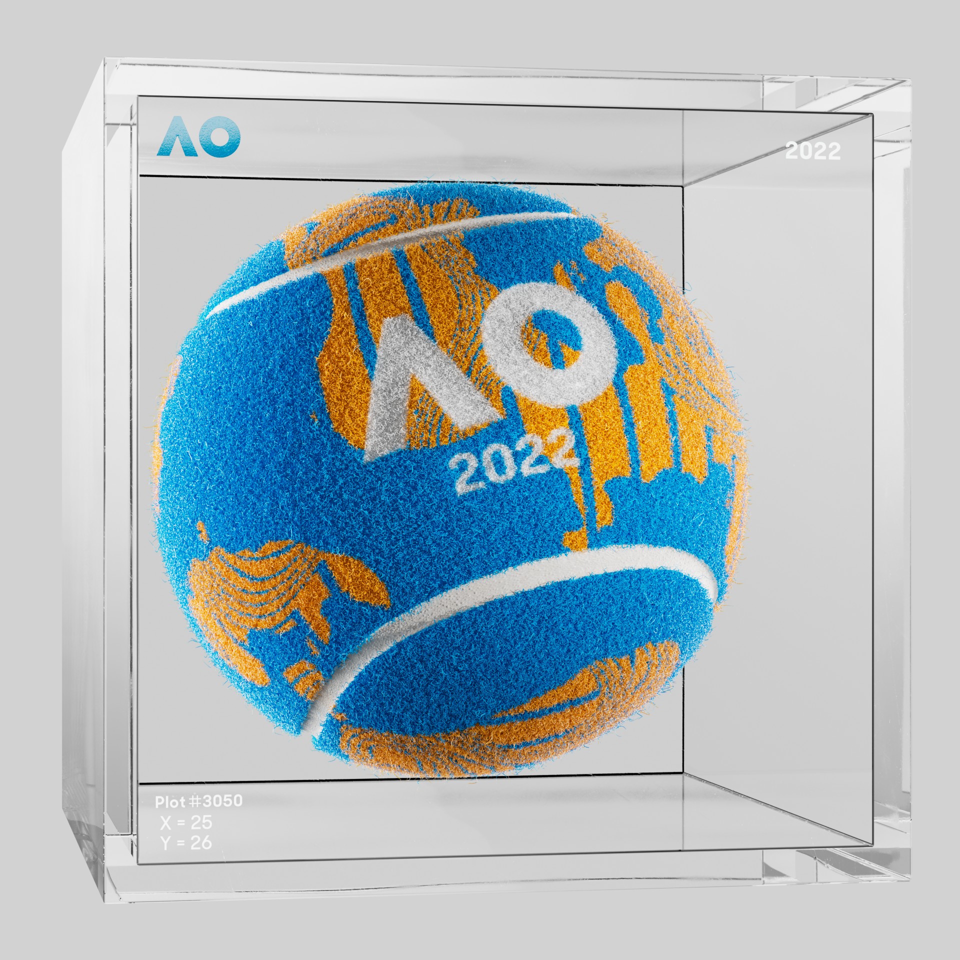 The Australian Open - The Australian Open Art Ball - AO Art Ball #5345 - NFT # 5345