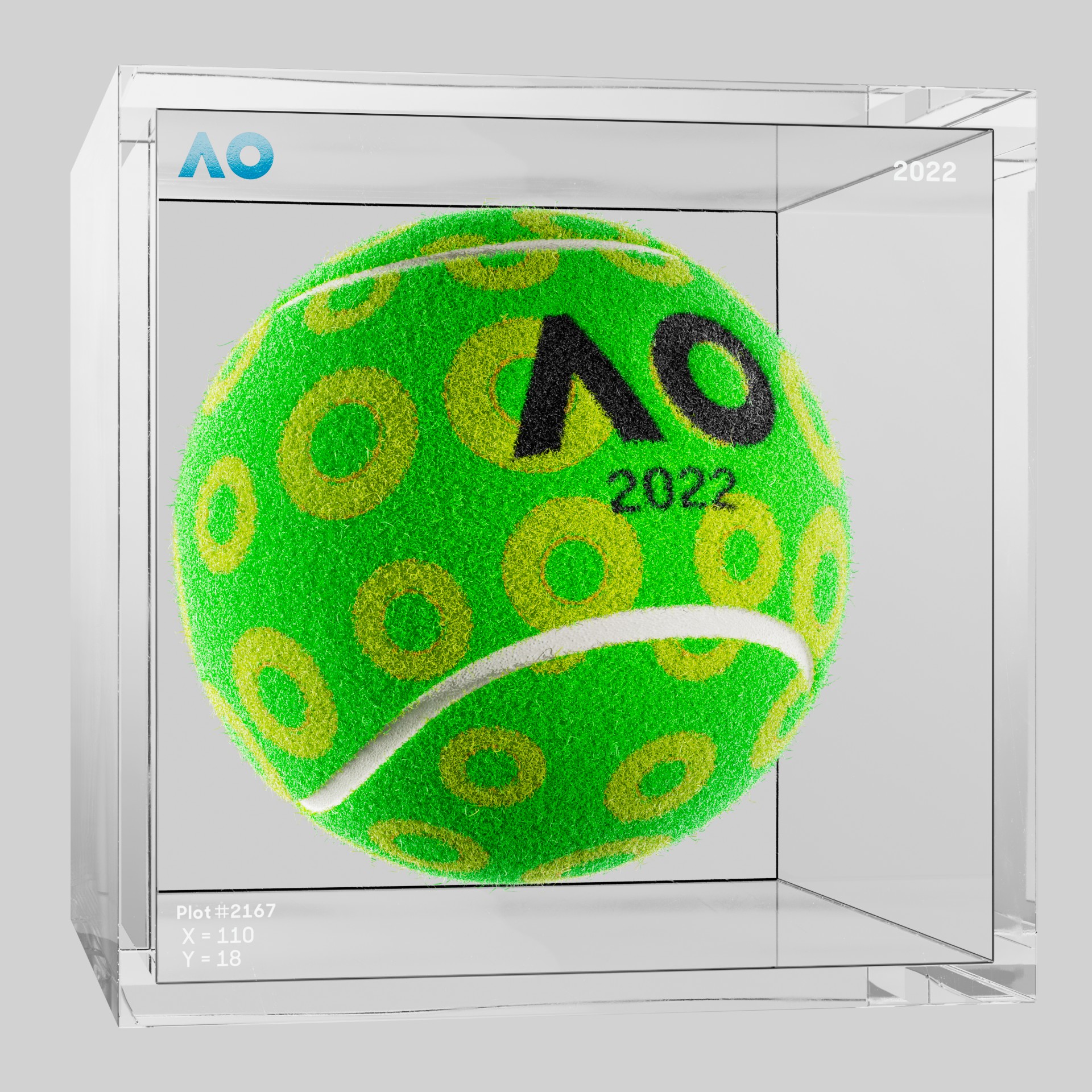 The Australian Open - The Australian Open Art Ball - AO Art Ball #5346 - NFT # 5346