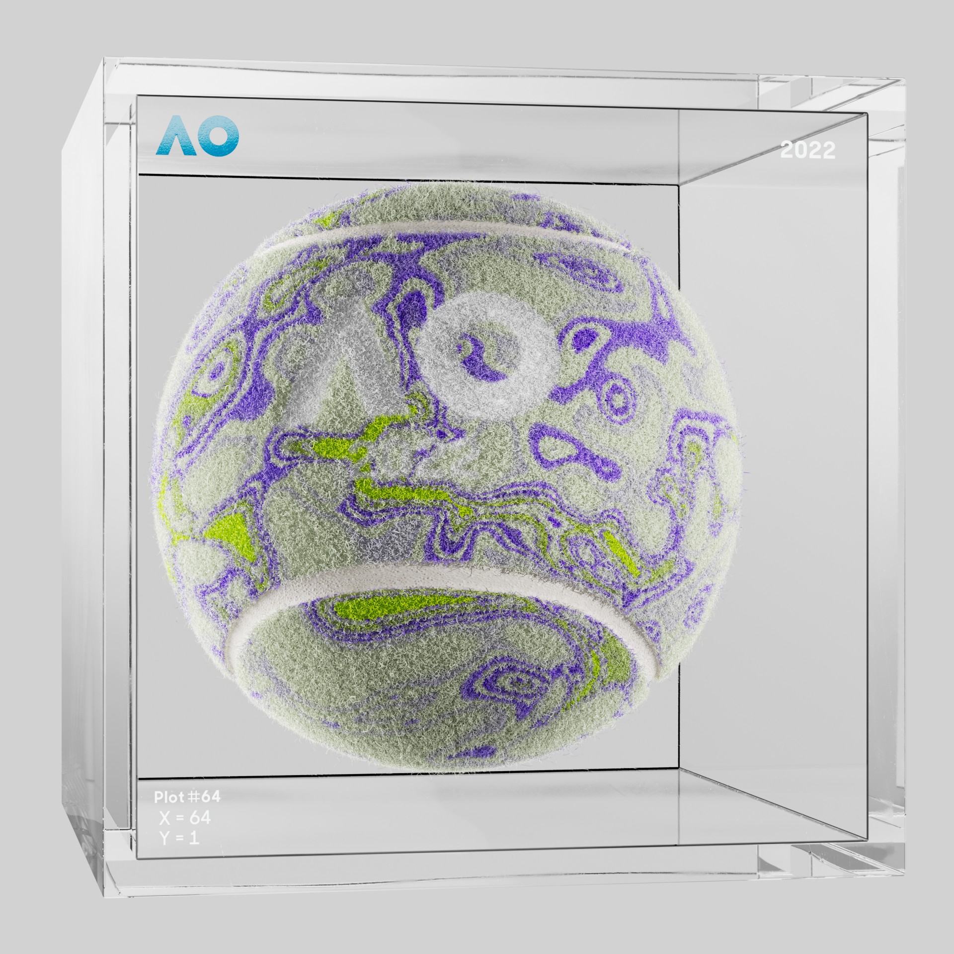 The Australian Open - The Australian Open Art Ball - AO Art Ball #5349 - NFT # 5349