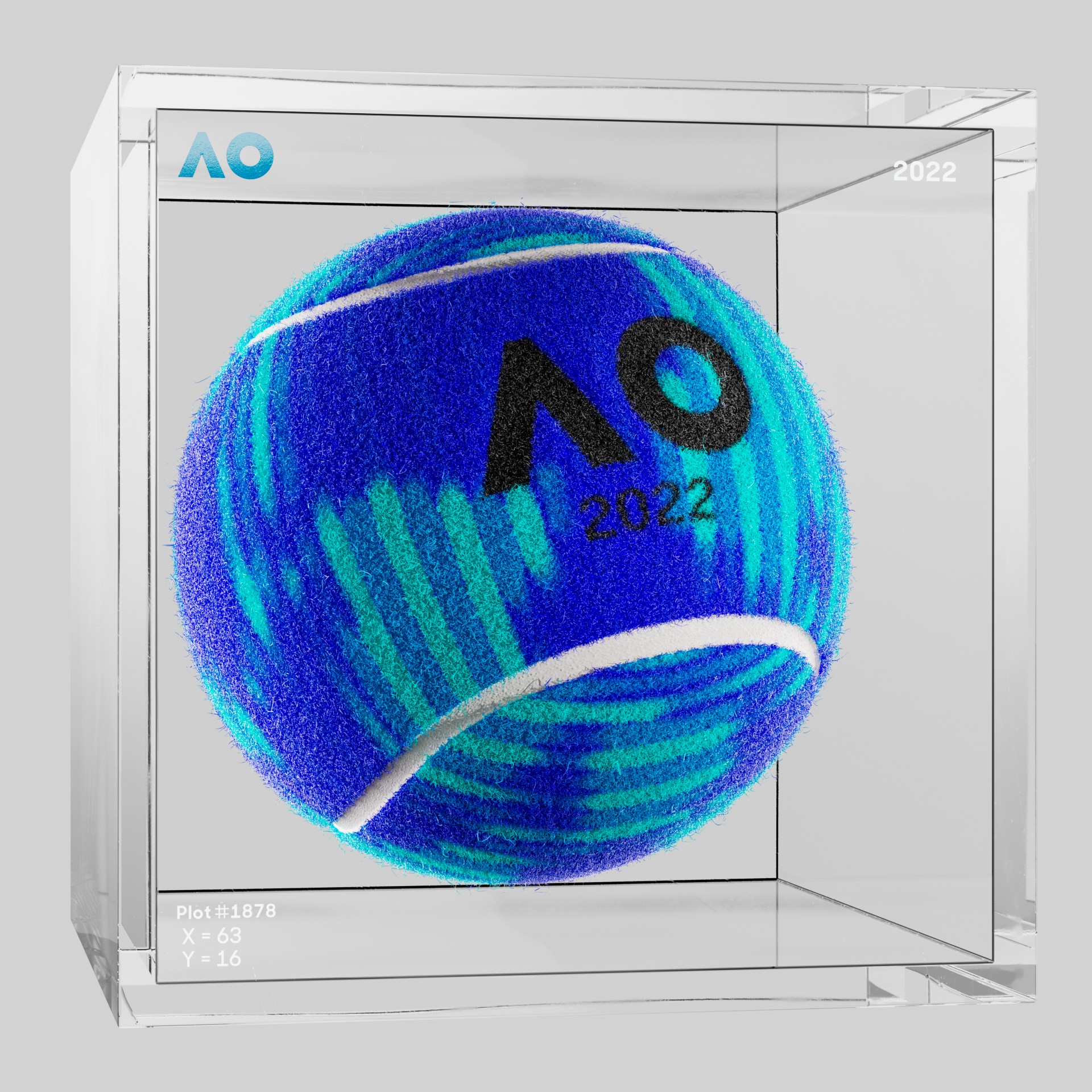 The Australian Open - The Australian Open Art Ball - AO Art Ball #535 - NFT # 535