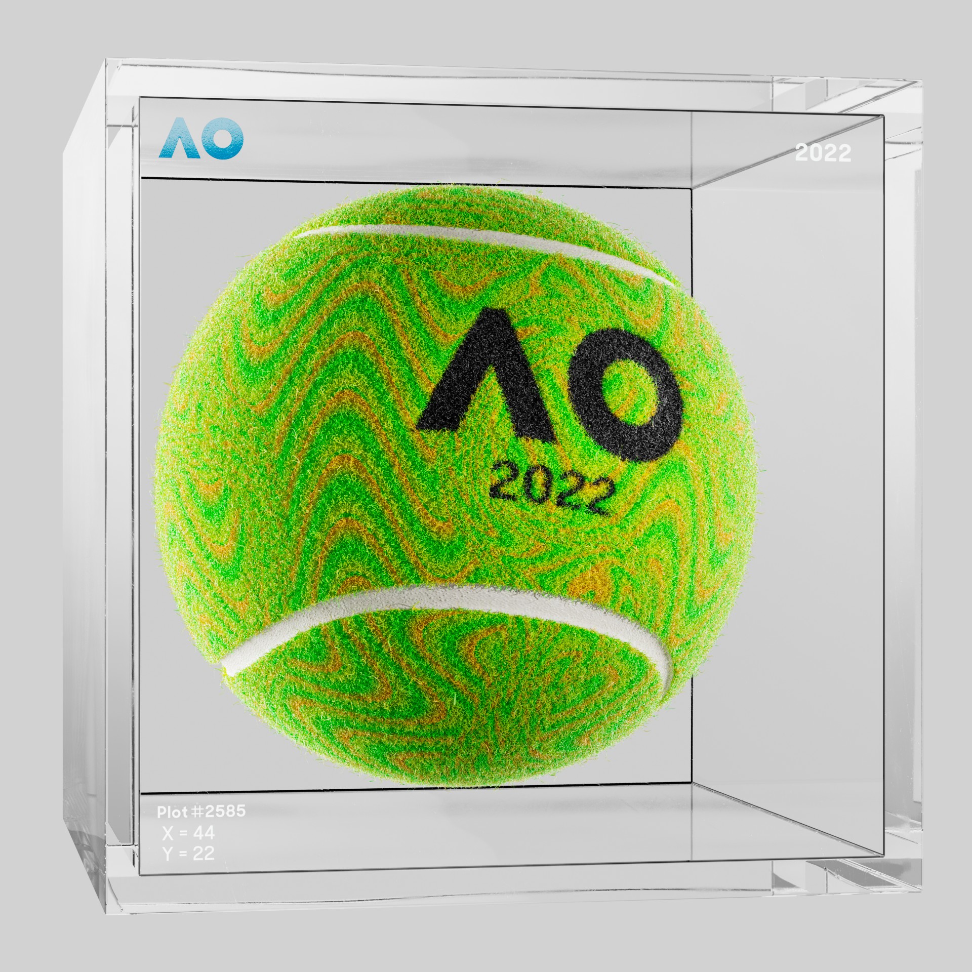 The Australian Open - The Australian Open Art Ball - AO Art Ball #5351 - NFT # 5351