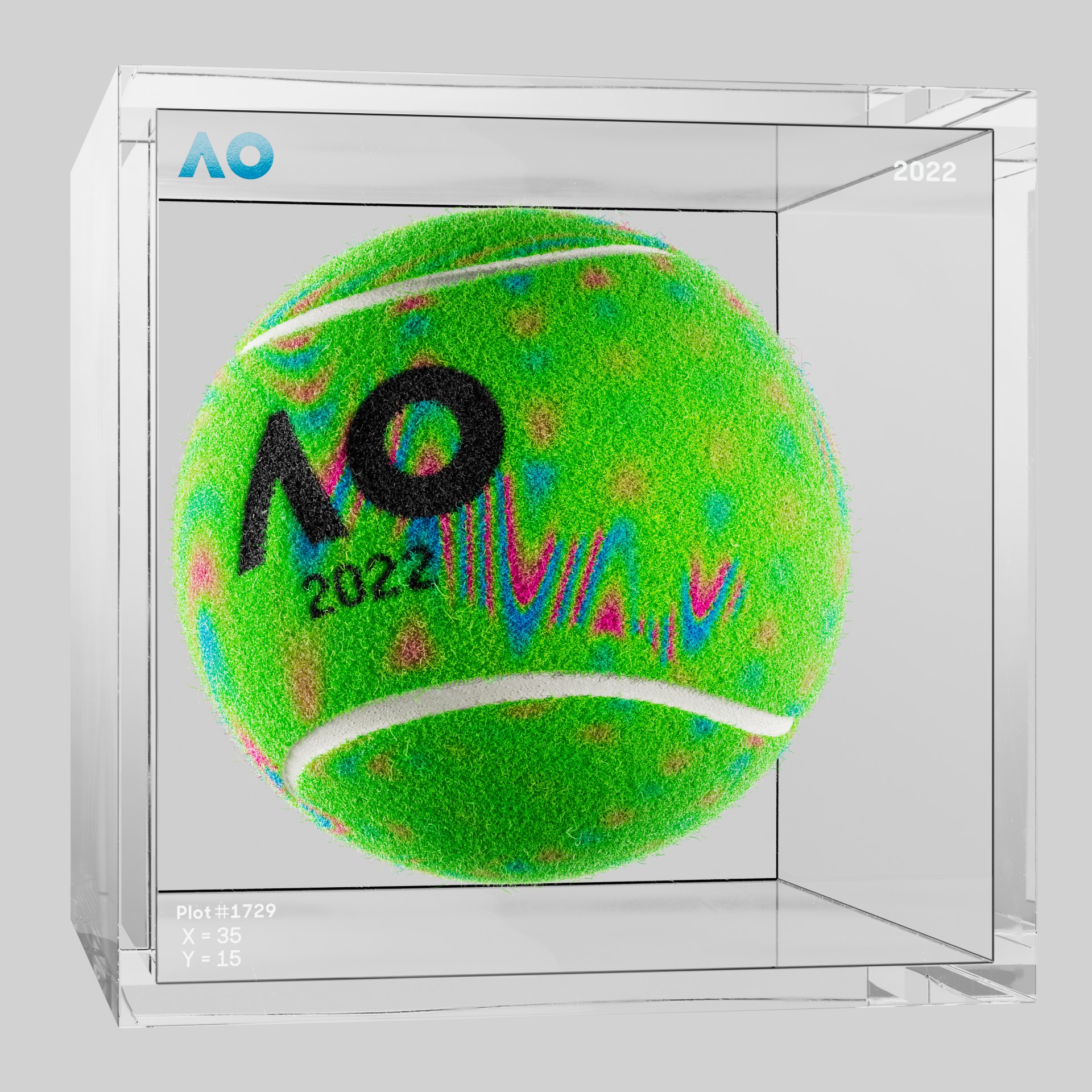 The Australian Open - The Australian Open Art Ball - AO Art Ball #5352 - NFT # 5352