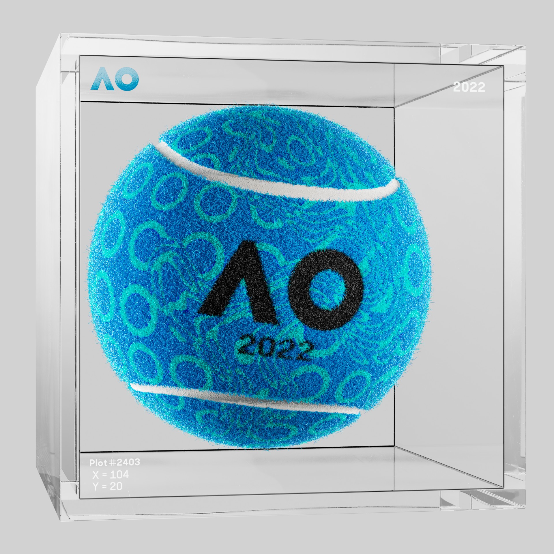 The Australian Open - The Australian Open Art Ball - AO Art Ball #5353 - NFT # 5353