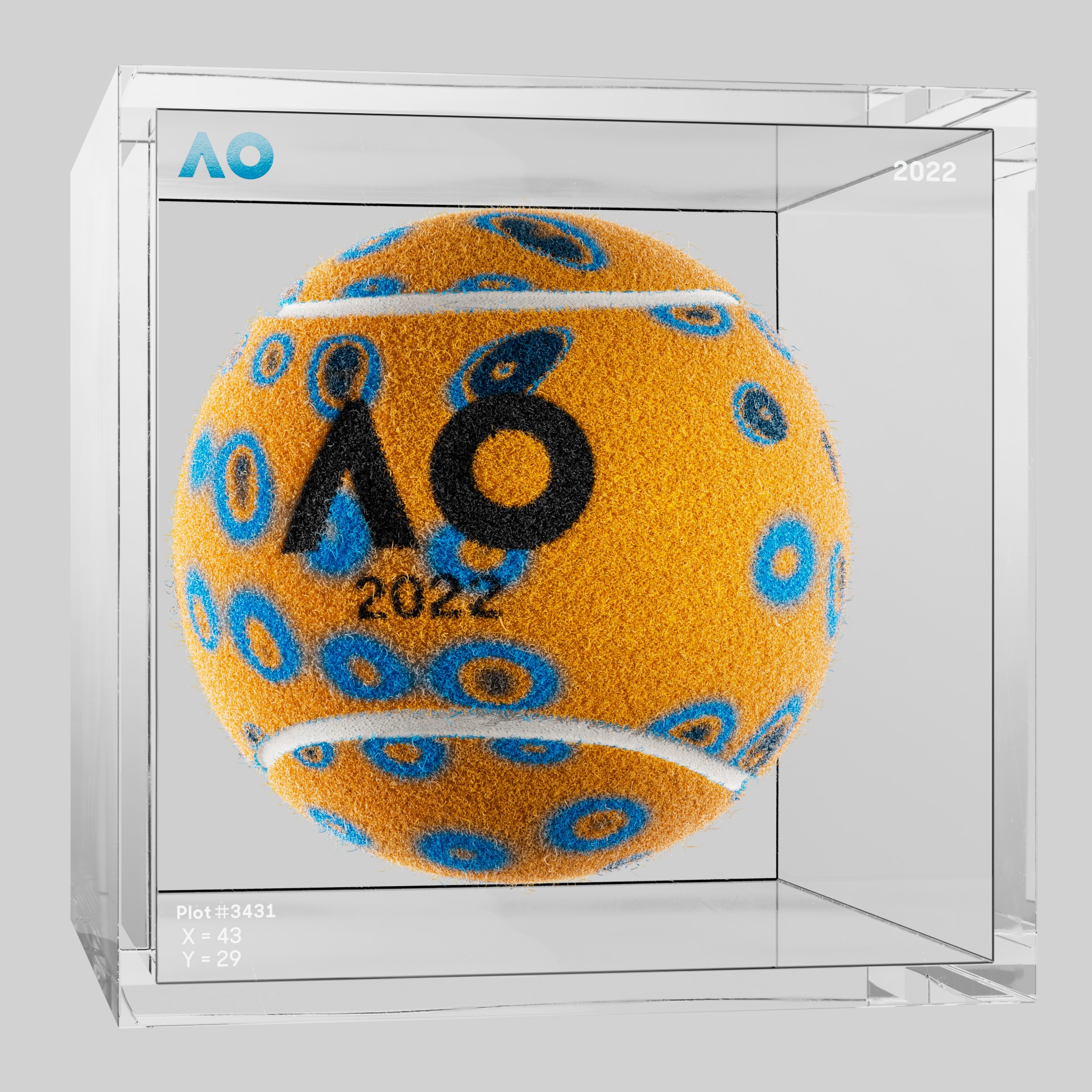 The Australian Open - The Australian Open Art Ball - AO Art Ball #5356 - NFT # 5356