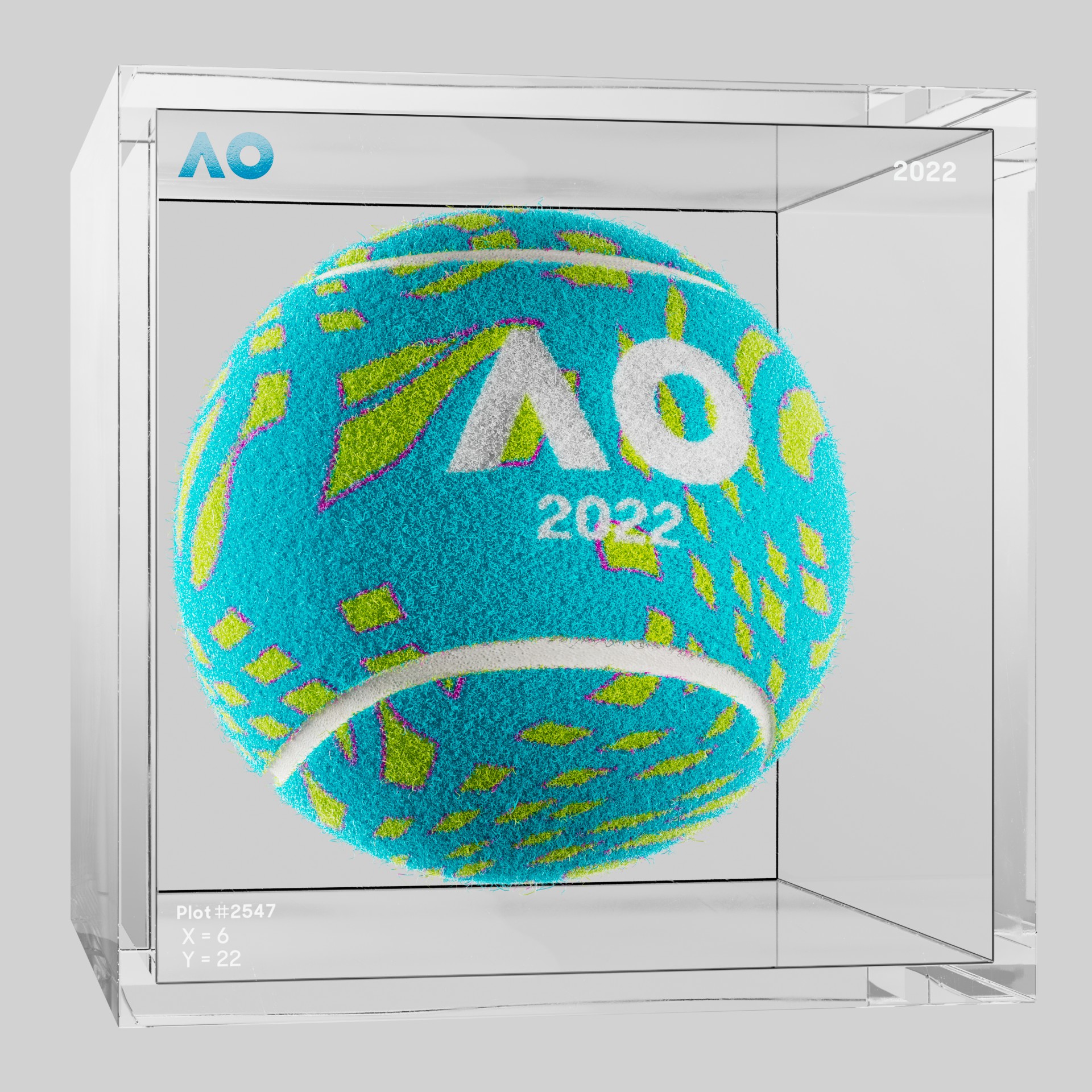 The Australian Open - The Australian Open Art Ball - AO Art Ball #5357 - NFT # 5357
