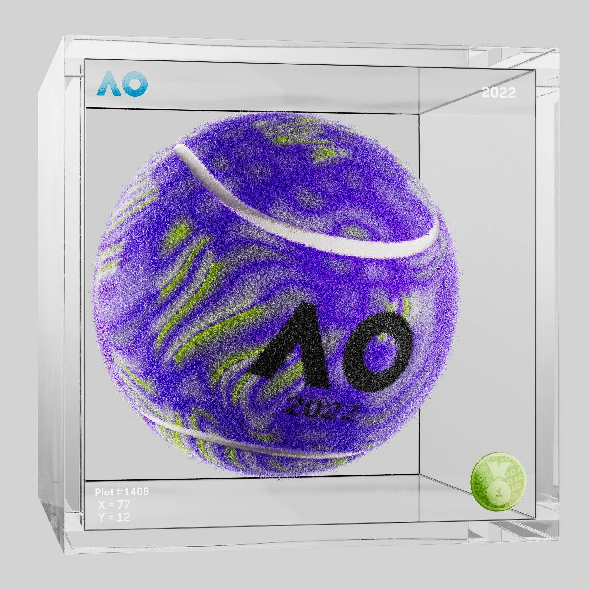 The Australian Open - The Australian Open Art Ball - AO Art Ball #5360 - NFT # 5360