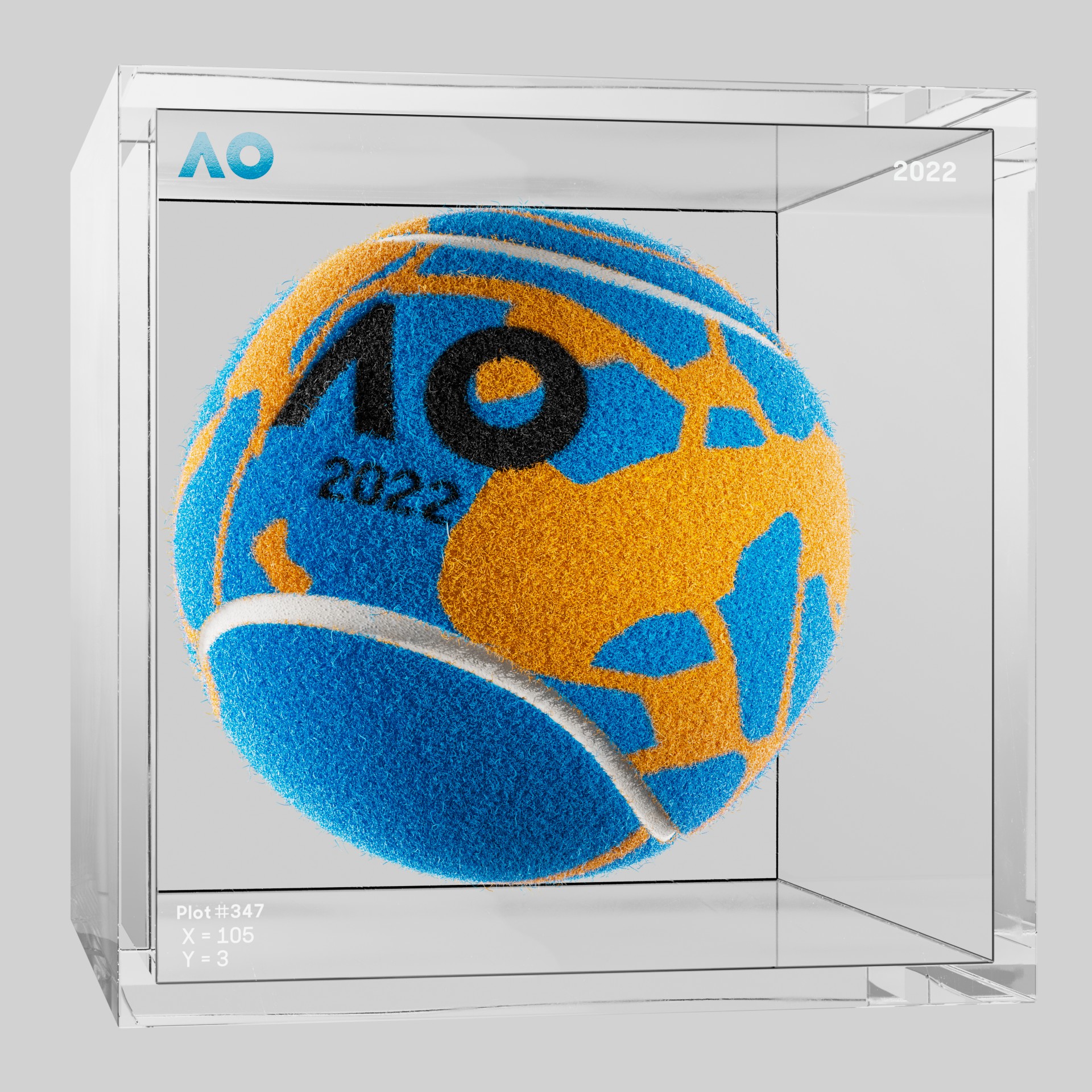 The Australian Open - The Australian Open Art Ball - AO Art Ball #5361 - NFT # 5361