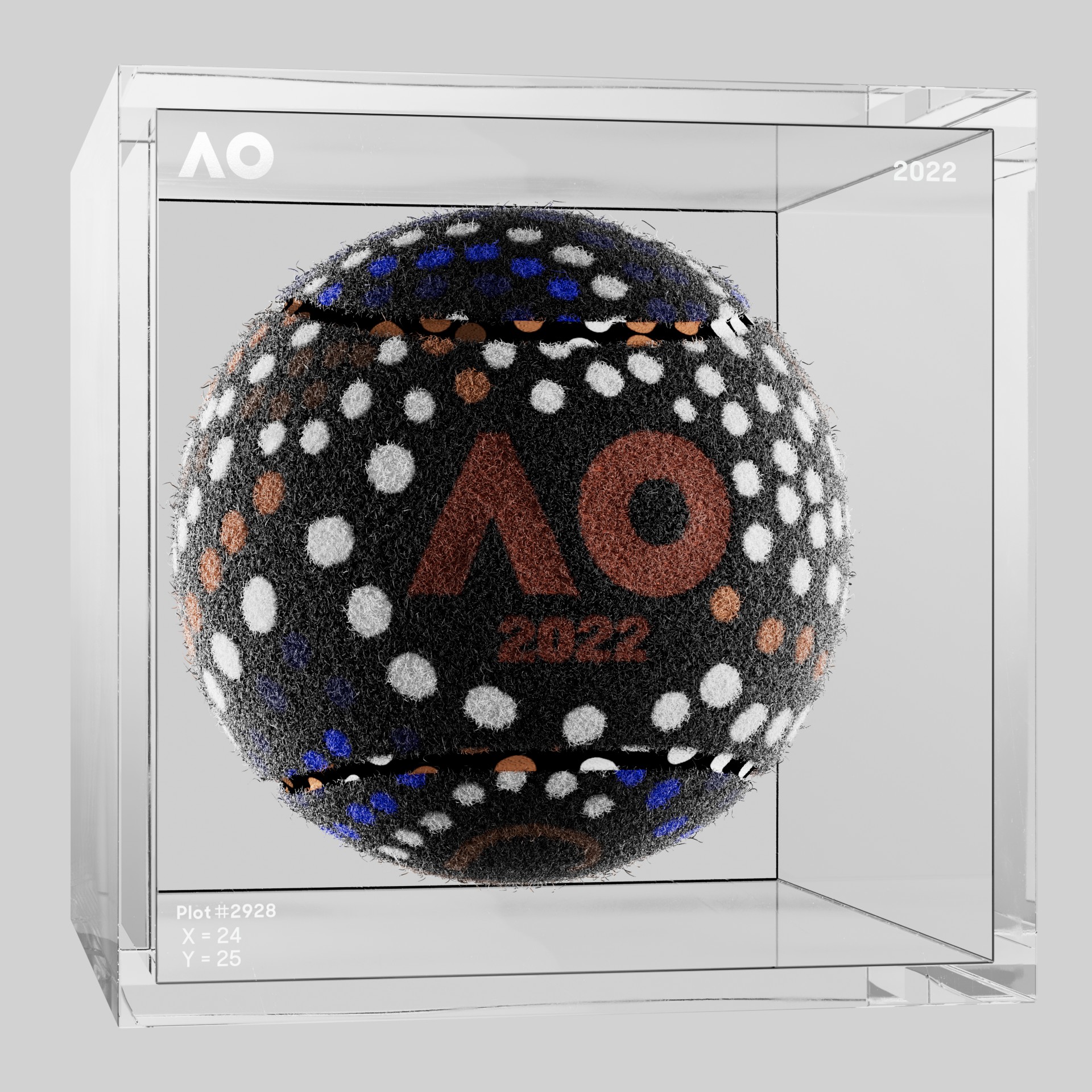 The Australian Open - The Australian Open Art Ball - AO Art Ball #5362 - NFT # 5362