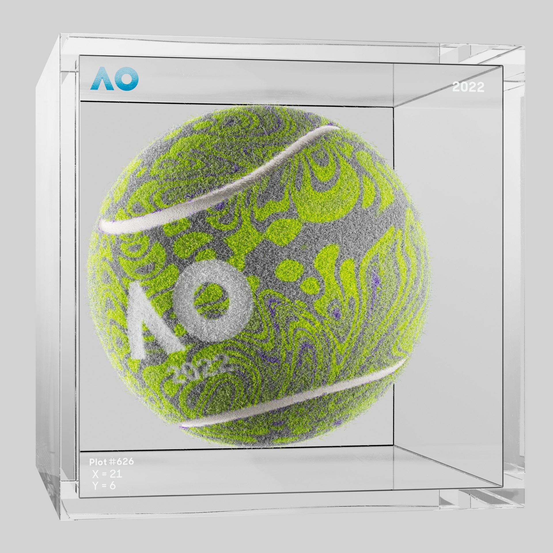 The Australian Open - The Australian Open Art Ball - AO Art Ball #5363 - NFT # 5363