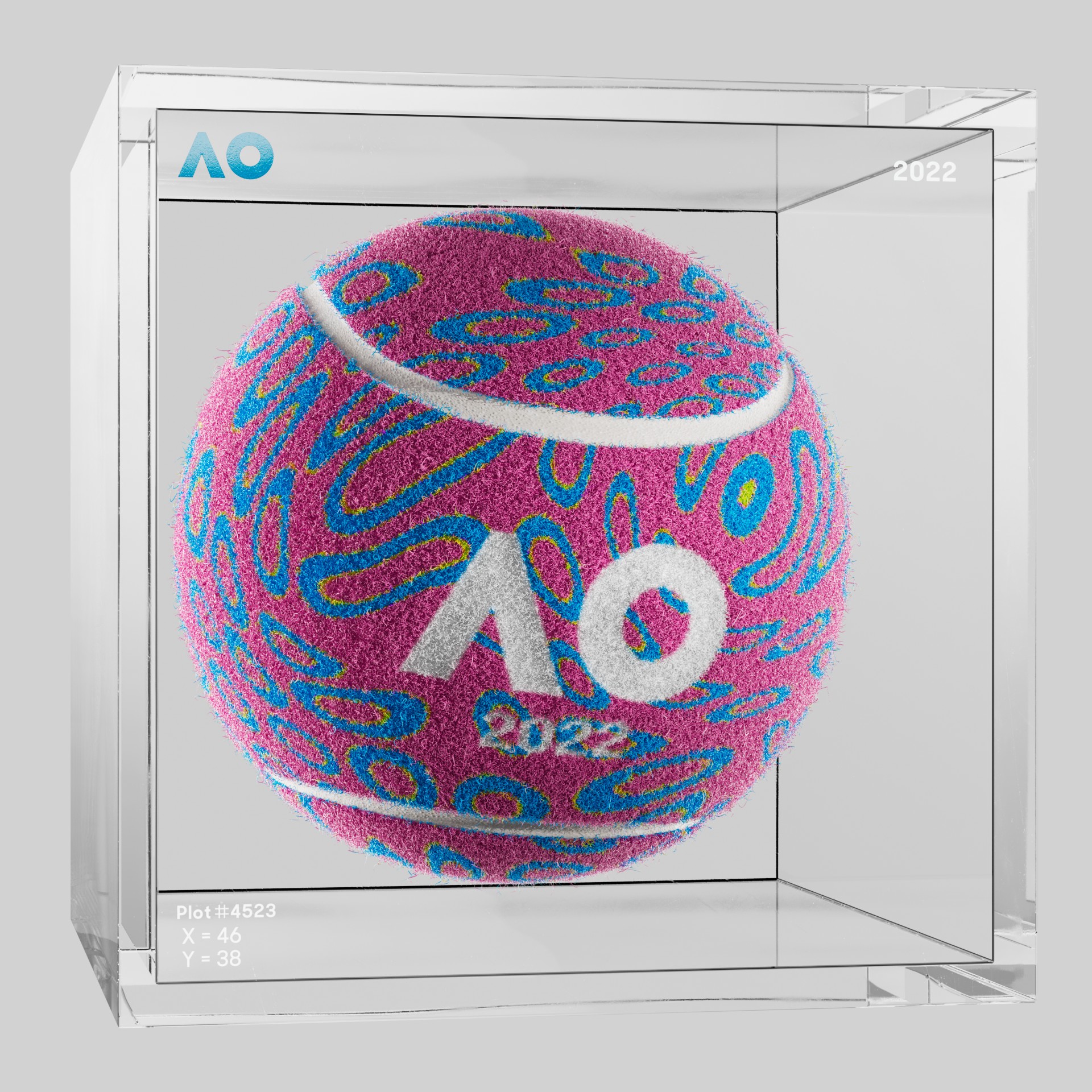 The Australian Open - The Australian Open Art Ball - AO Art Ball #5366 - NFT # 5366