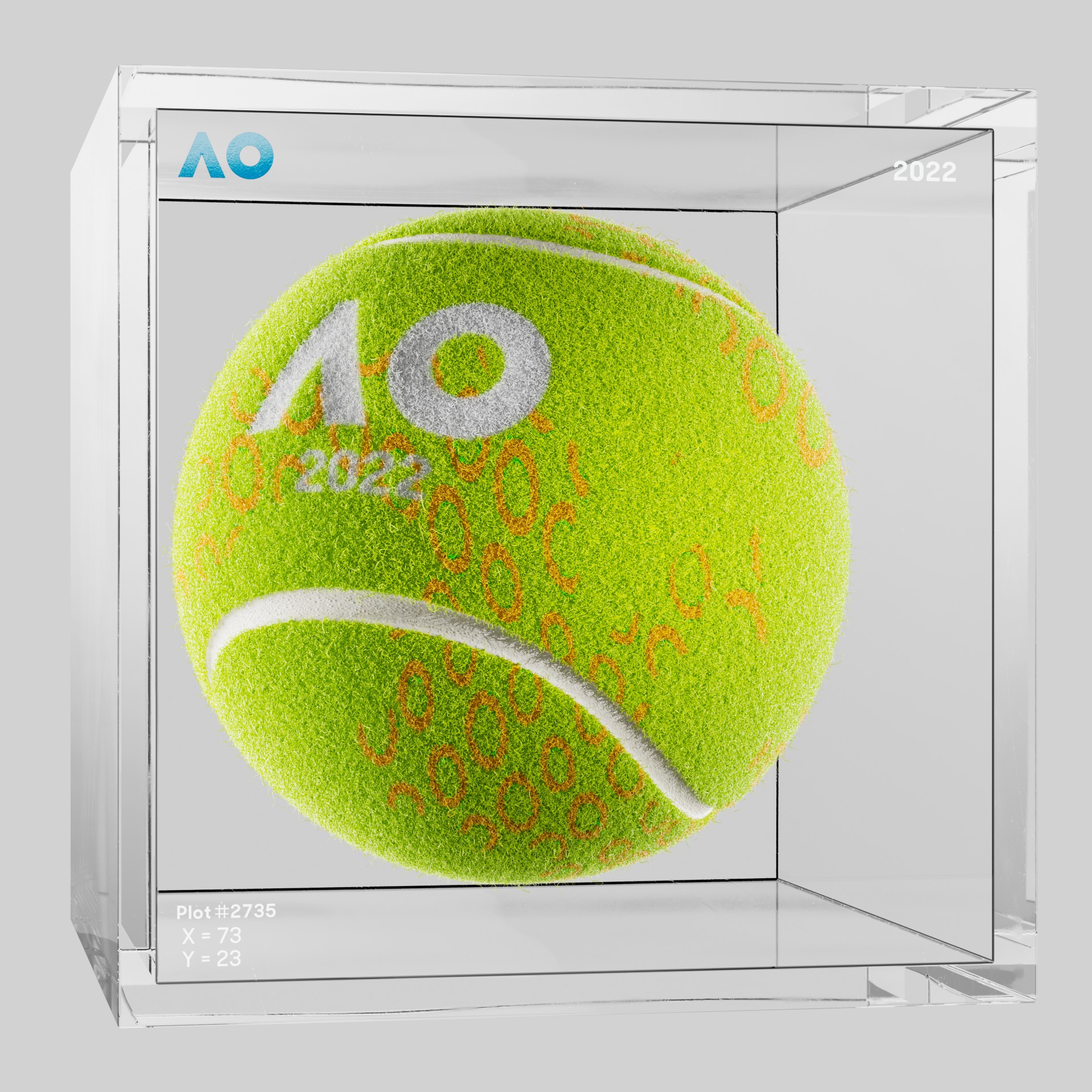 The Australian Open - The Australian Open Art Ball - AO Art Ball #5367 - NFT # 5367