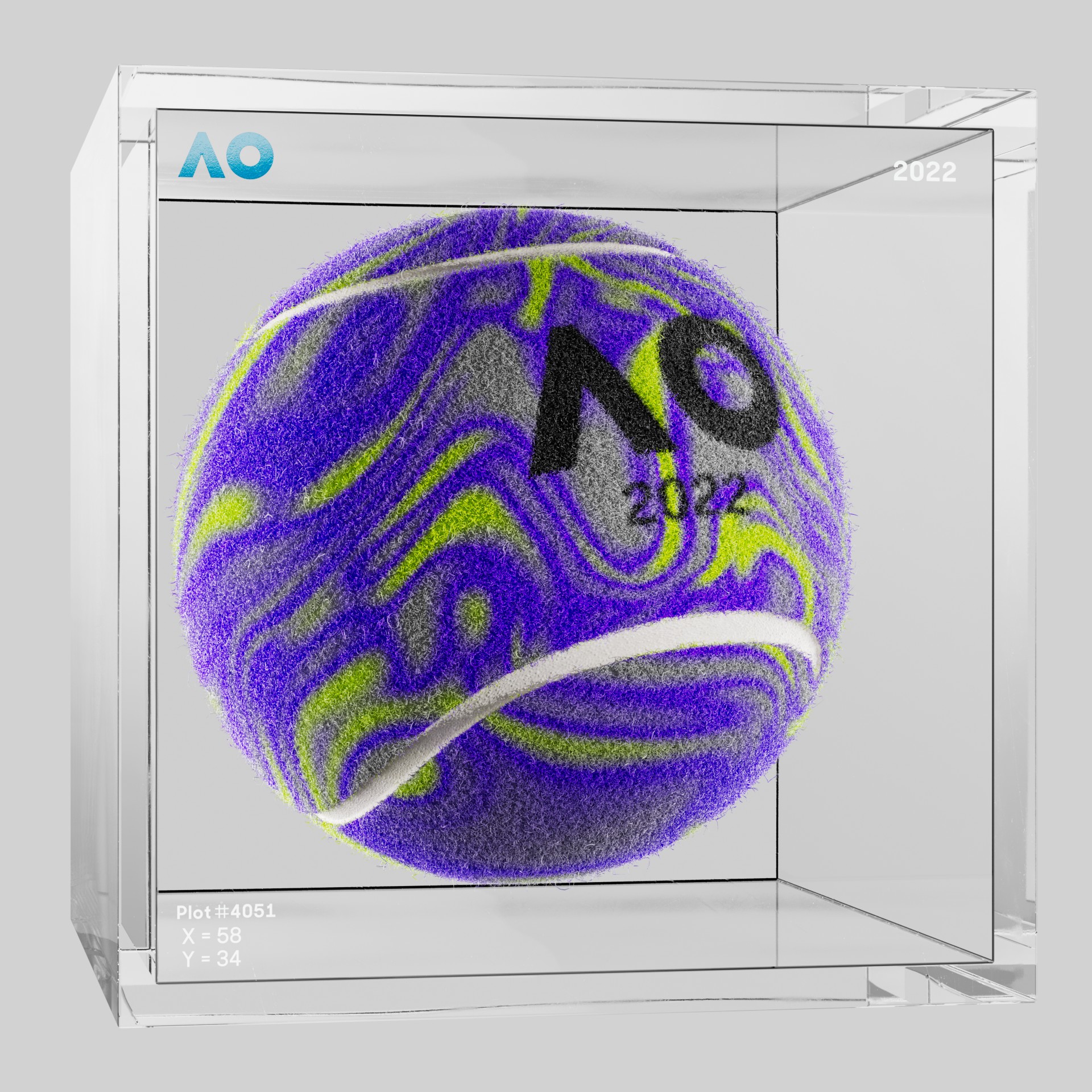 The Australian Open - The Australian Open Art Ball - AO Art Ball #5368 - NFT # 5368