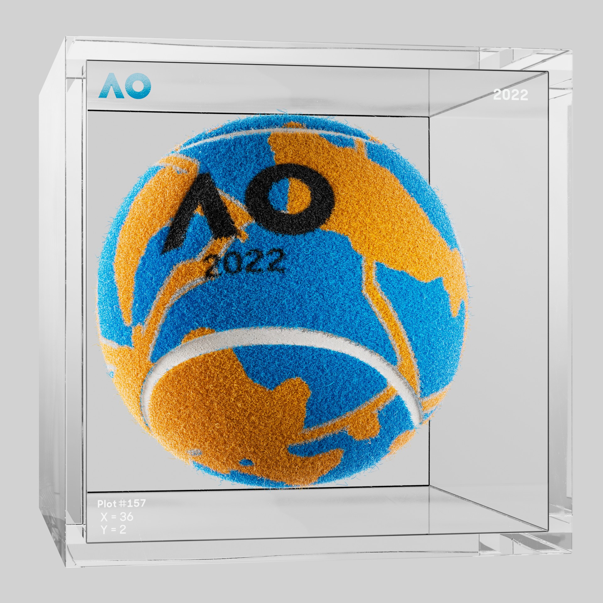The Australian Open - The Australian Open Art Ball - AO Art Ball #537 - NFT # 537