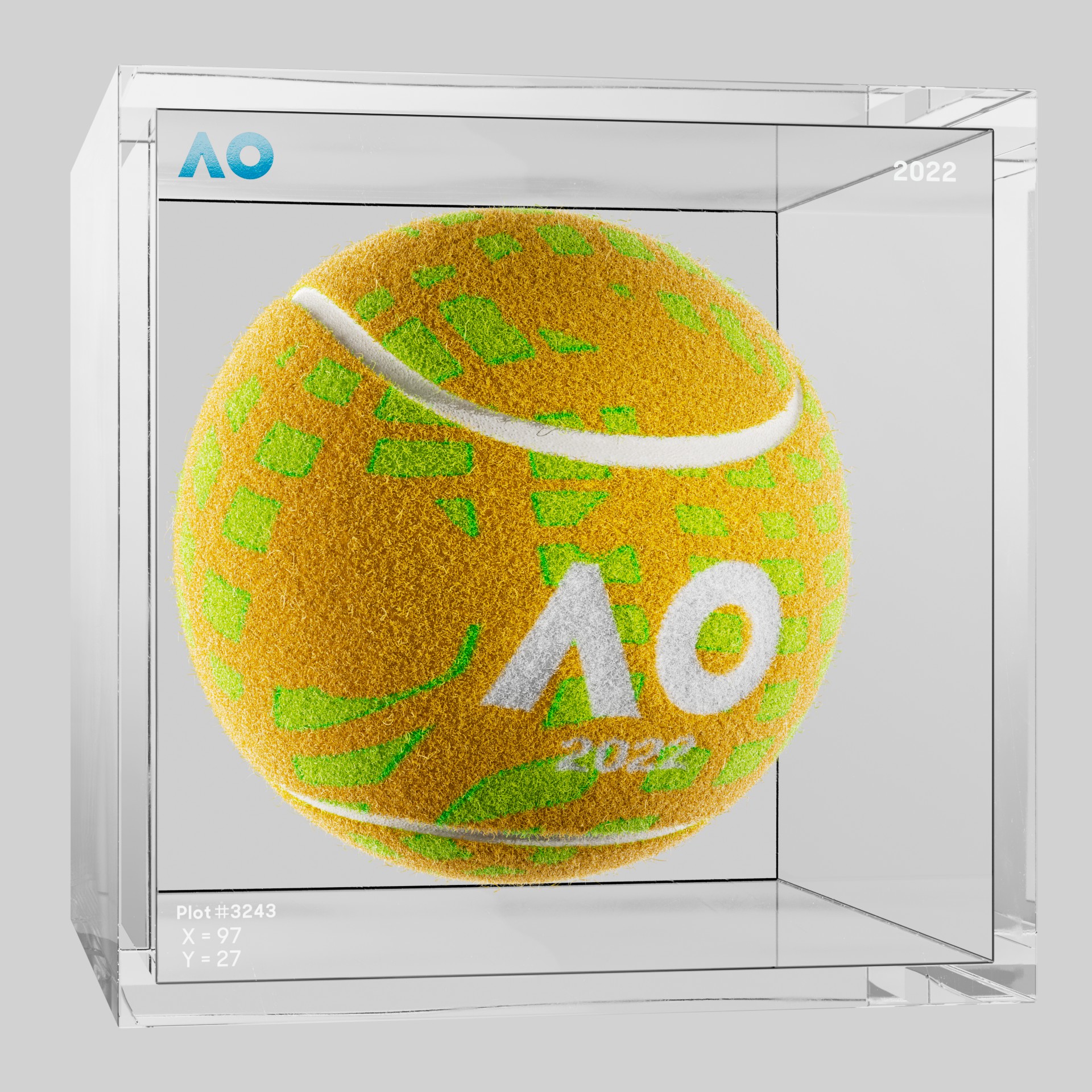The Australian Open - The Australian Open Art Ball - AO Art Ball #5370 - NFT # 5370