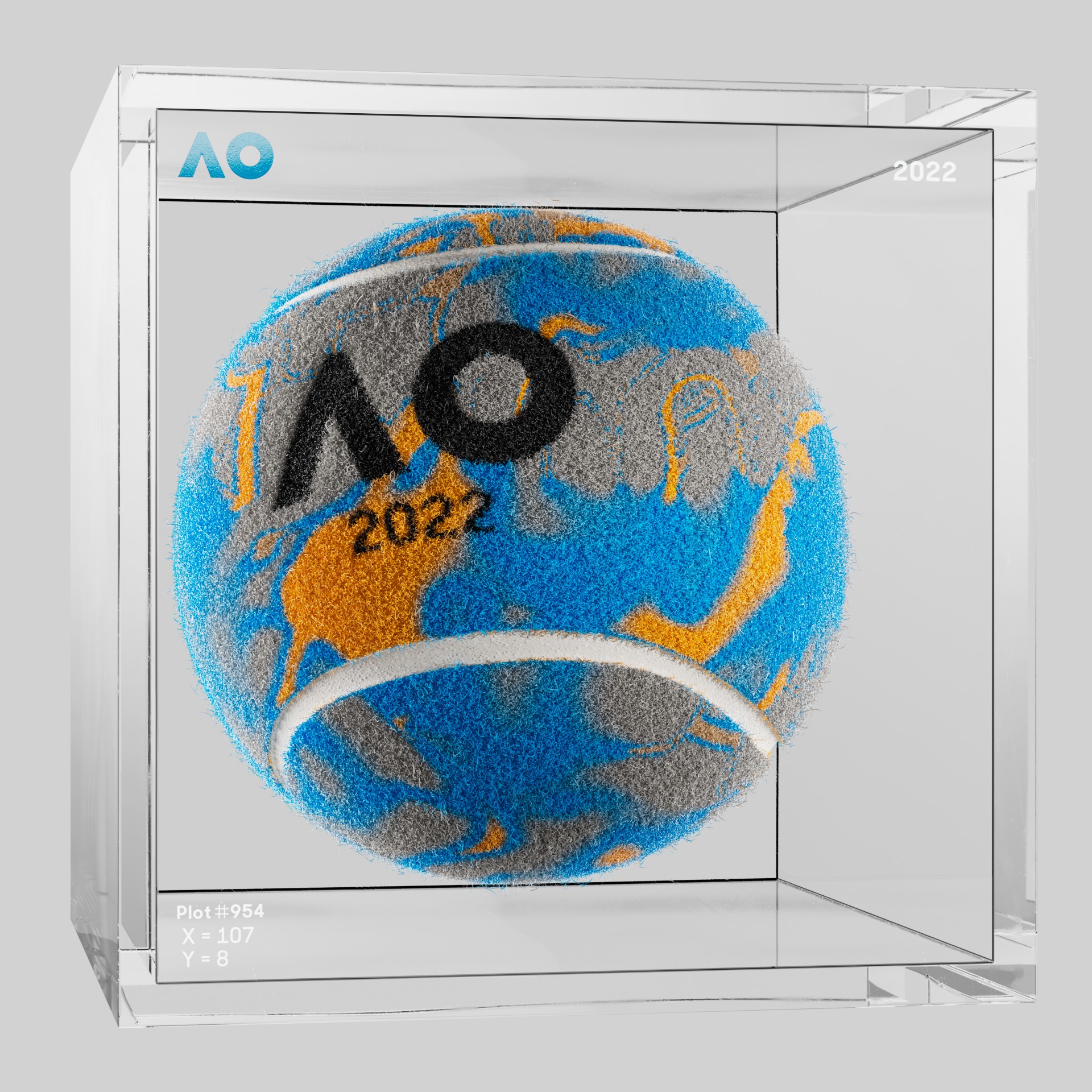 The Australian Open - The Australian Open Art Ball - AO Art Ball #5372 - NFT # 5372