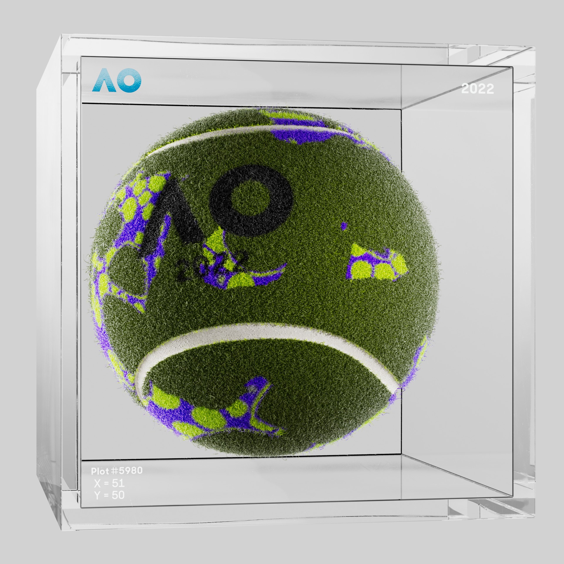 The Australian Open - The Australian Open Art Ball - AO Art Ball #5373 - NFT # 5373