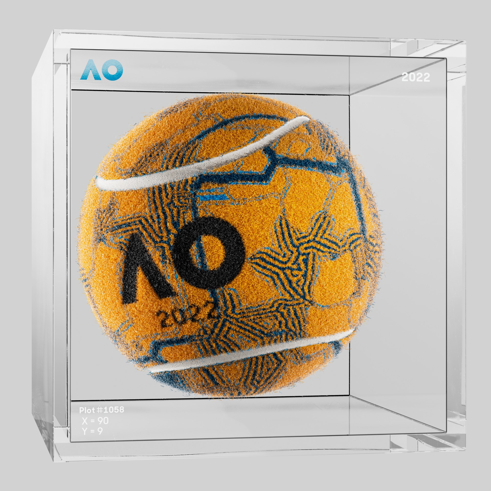 The Australian Open - The Australian Open Art Ball - AO Art Ball #5374 - NFT # 5374