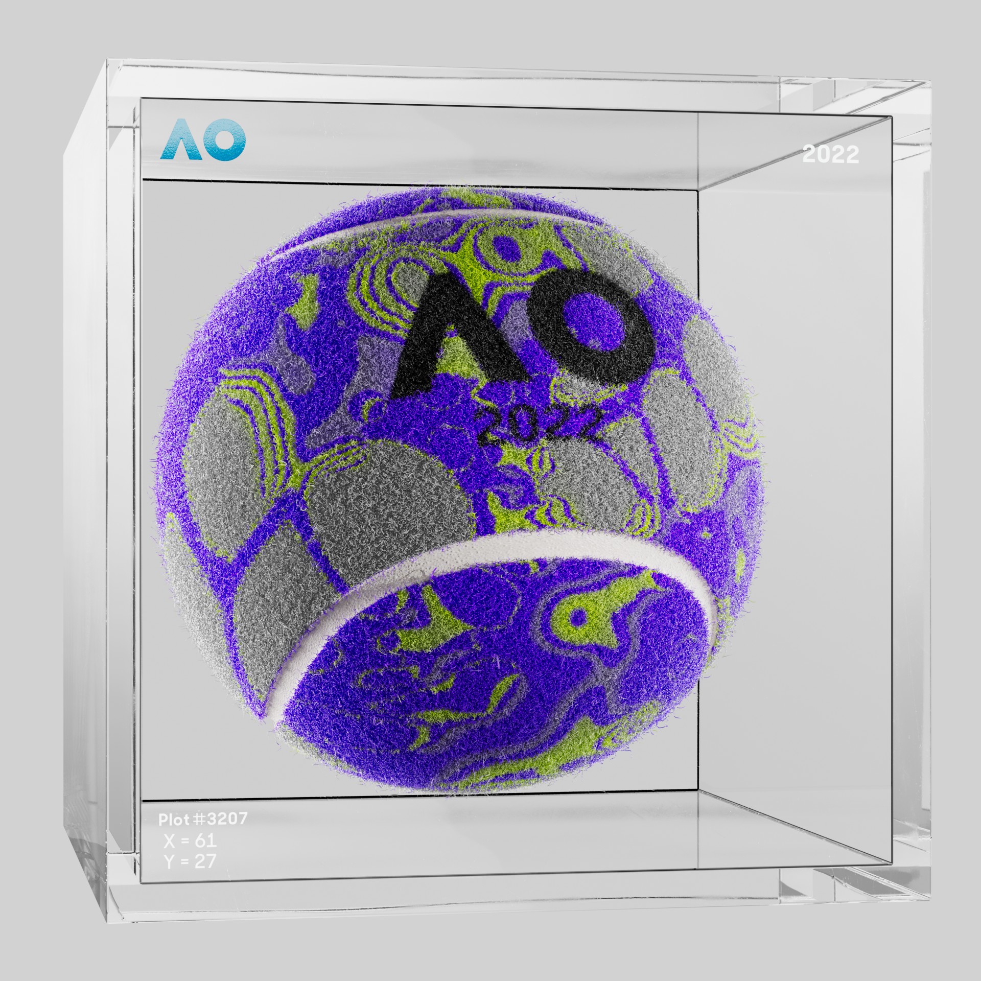 The Australian Open - The Australian Open Art Ball - AO Art Ball #5375 - NFT # 5375