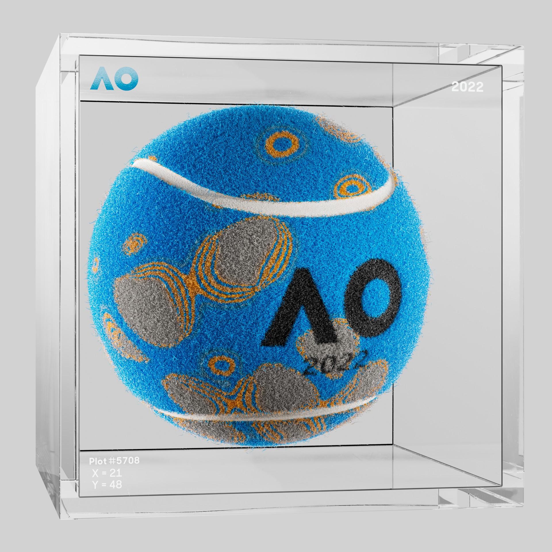 The Australian Open - The Australian Open Art Ball - AO Art Ball #5376 - NFT # 5376
