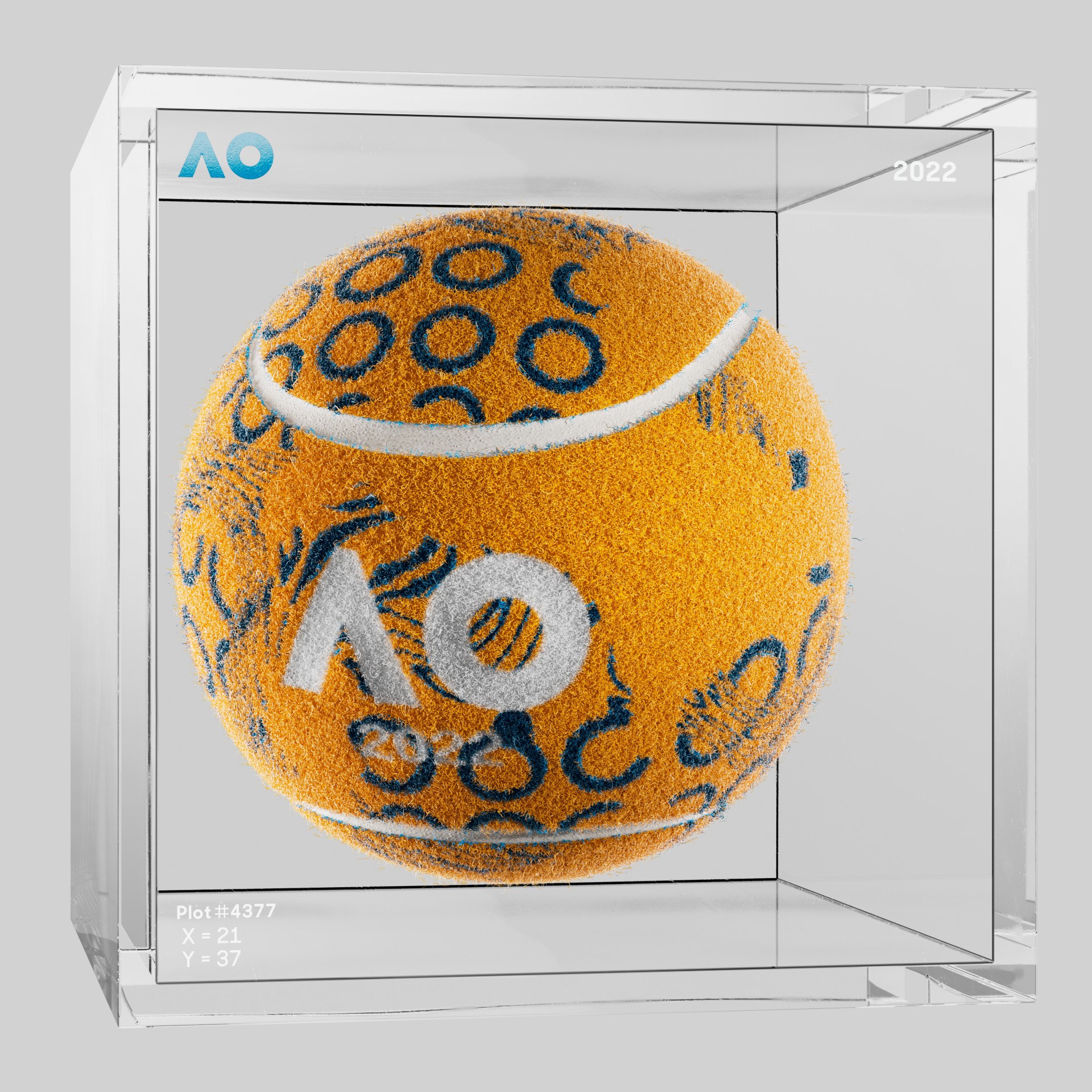 The Australian Open - The Australian Open Art Ball - AO Art Ball #5377 - NFT # 5377