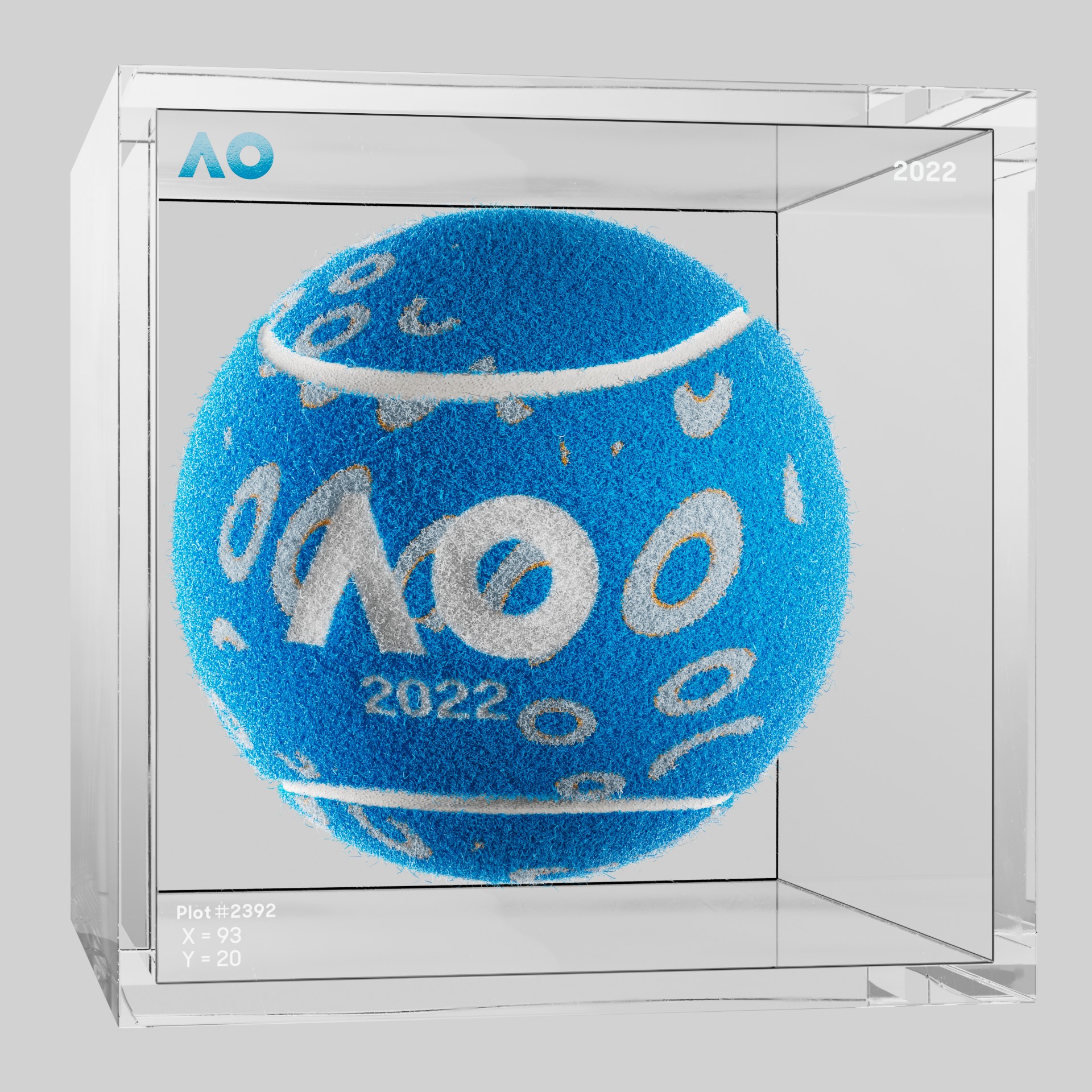 The Australian Open - The Australian Open Art Ball - AO Art Ball #5378 - NFT # 5378