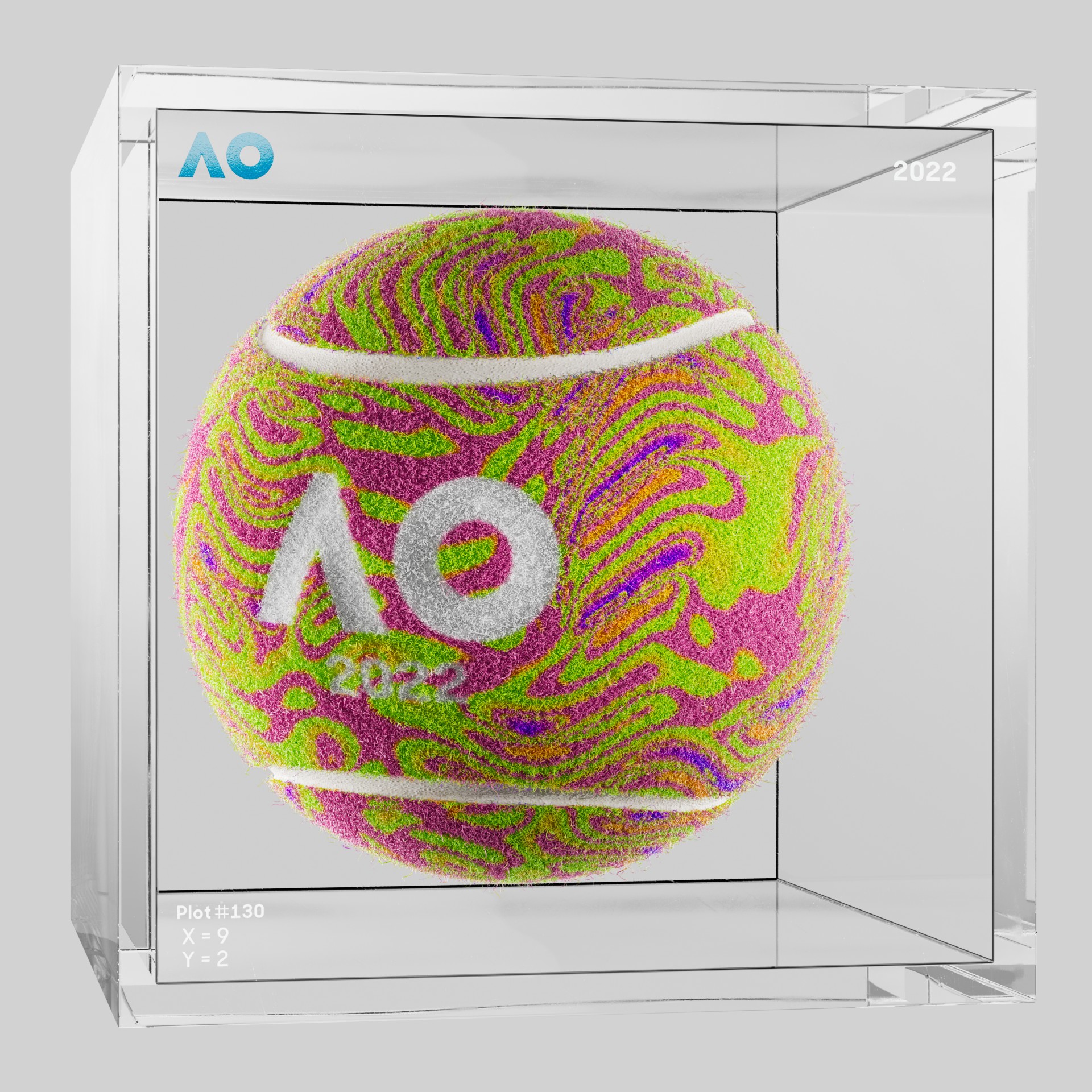 The Australian Open - The Australian Open Art Ball - AO Art Ball #5380 - NFT # 5380